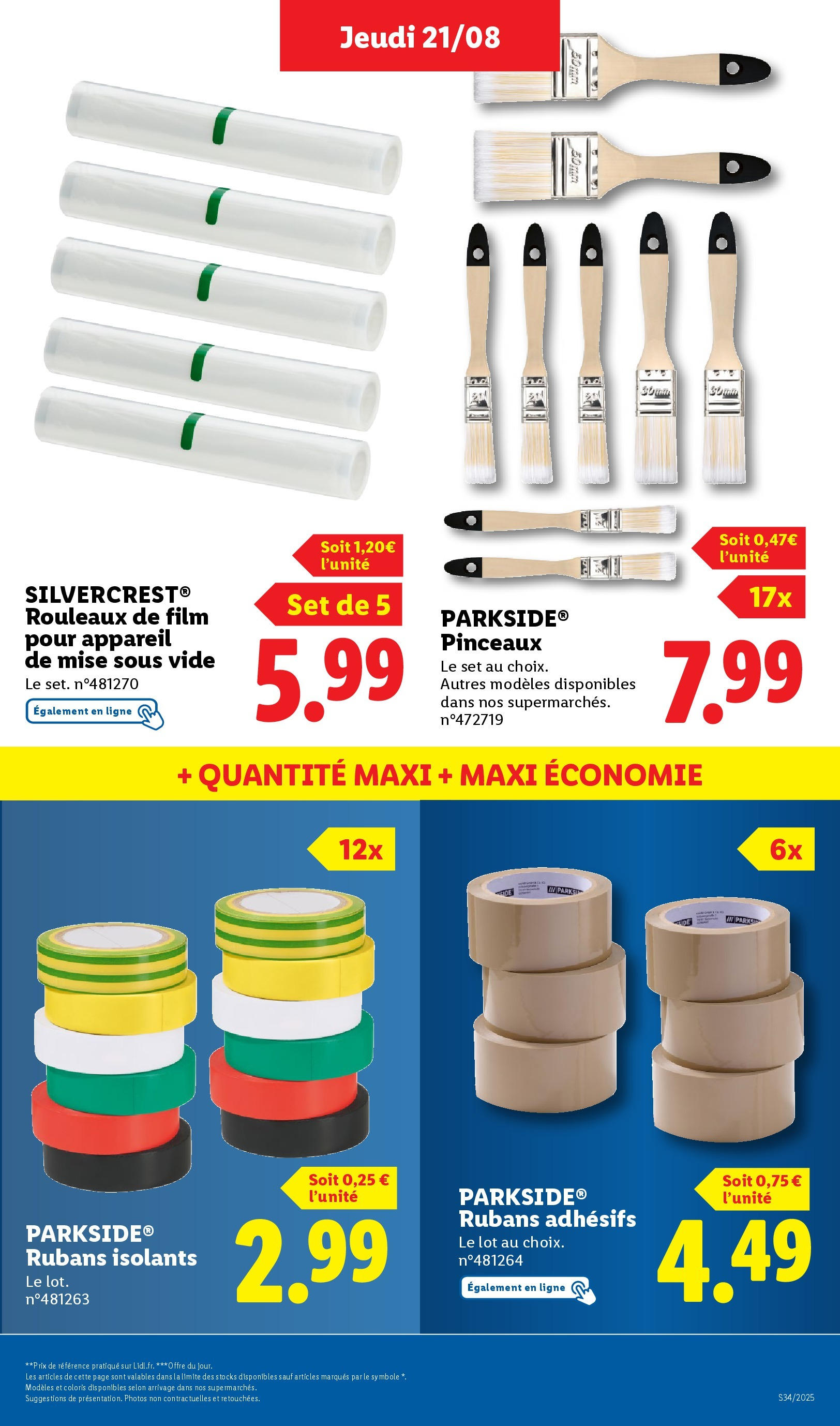 Catalogue LIDL du 17/08/2025 | Promo prospectus en ligne | Page: 37 | Produits: Appareil de mise sous vide