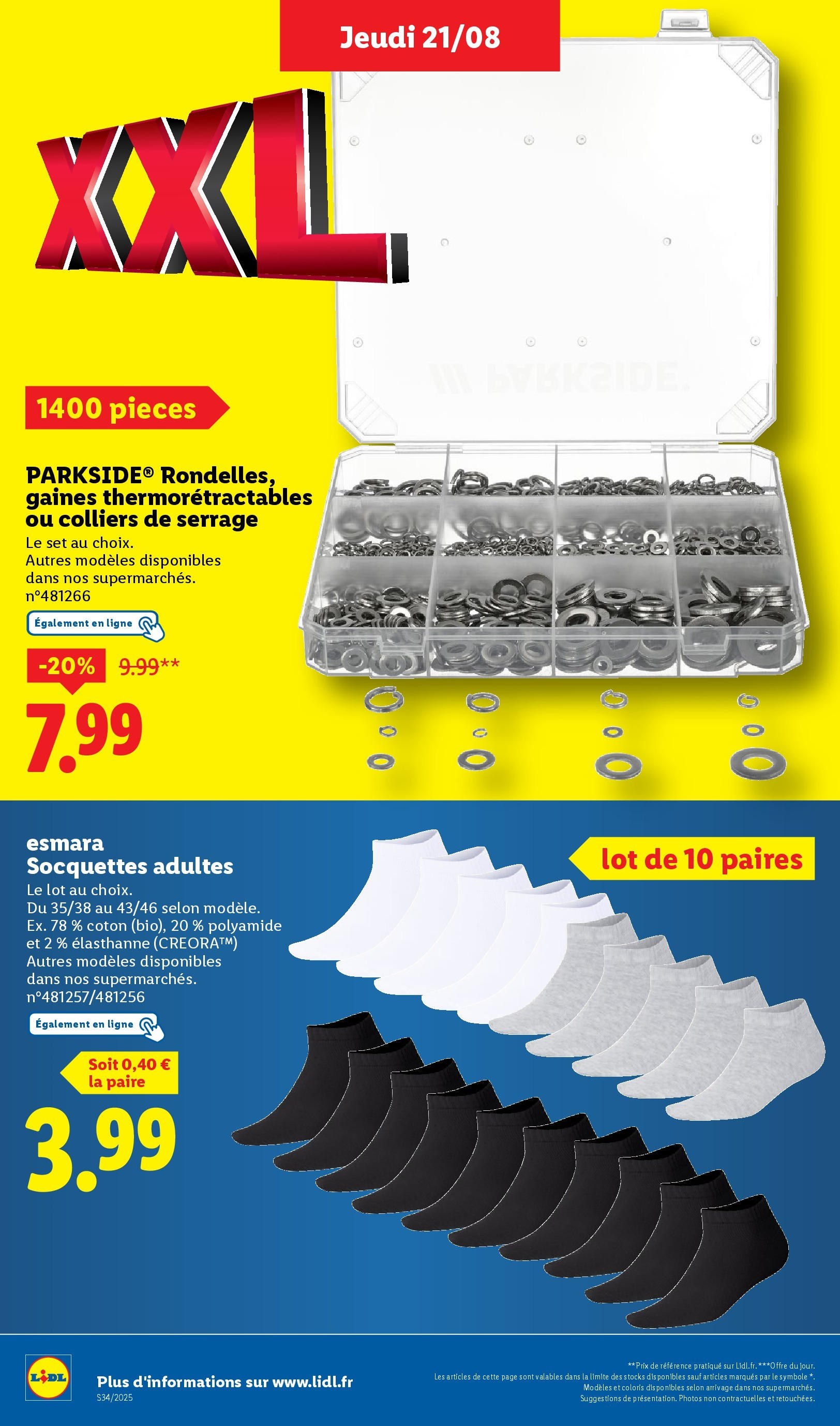 Catalogue LIDL du 17/08/2025 | Promo prospectus en ligne | Page: 38 | Produits: Coton