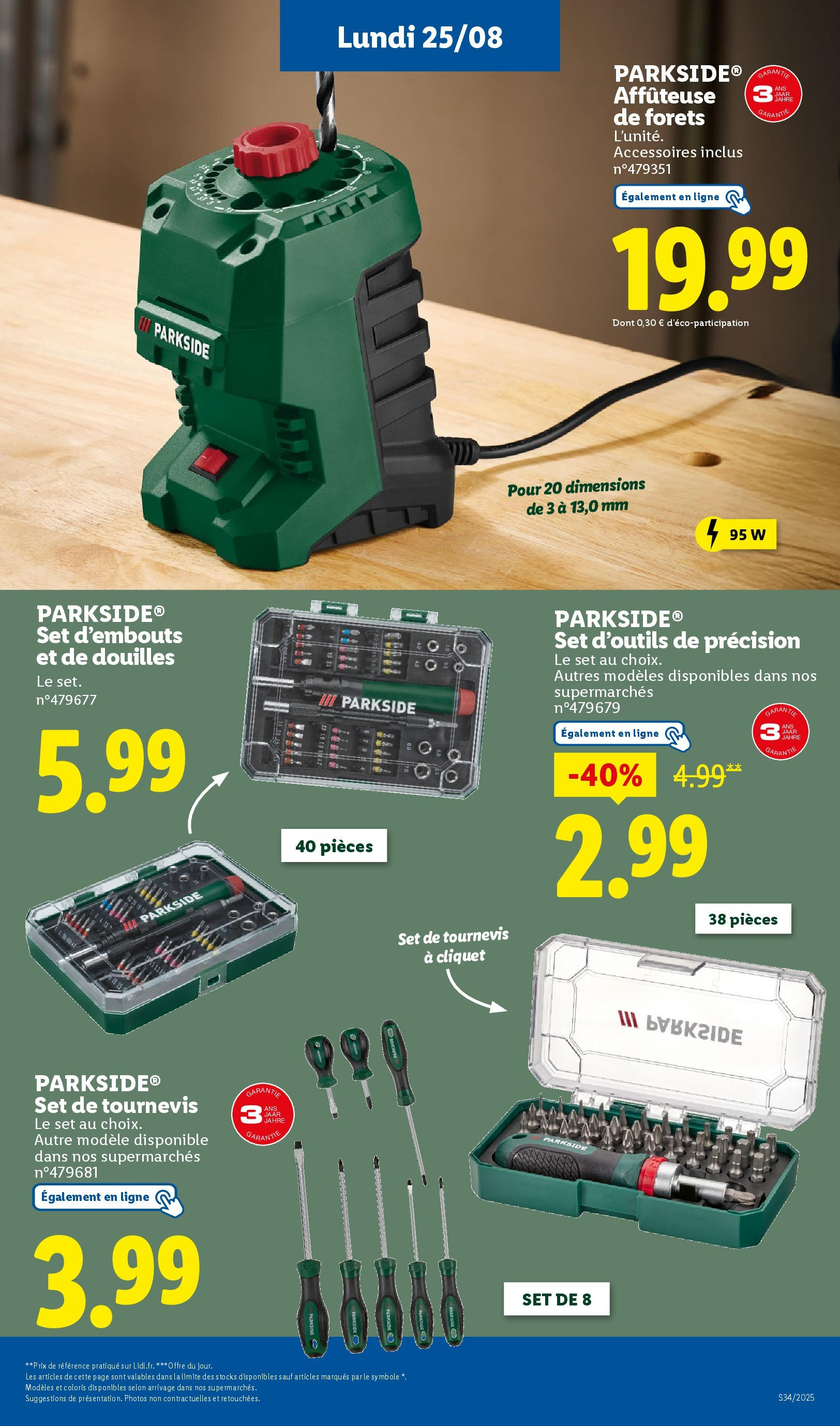 Catalogue LIDL du 20/08/2025 | Promo prospectus en ligne | Page: 51 | Produits: Tournevis Catalogue LIDL du 20/08/2025 | Promo prospectus en ligne | Page: 51 | Produits: Tournevis