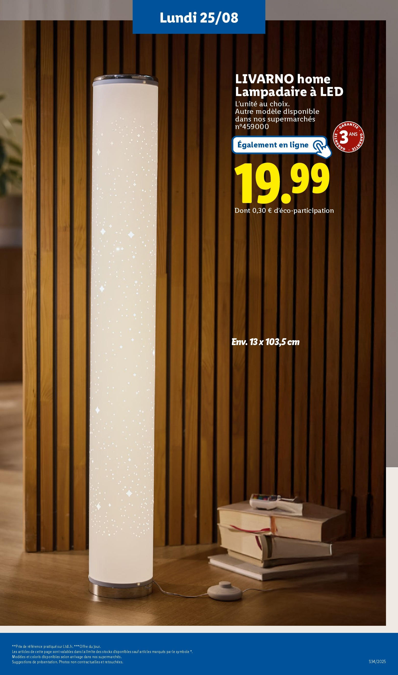 Catalogue LIDL du 20/08/2025 | Promo prospectus en ligne | Page: 53 | Produits: Lampadaire Catalogue LIDL du 20/08/2025 | Promo prospectus en ligne | Page: 53 | Produits: Lampadaire