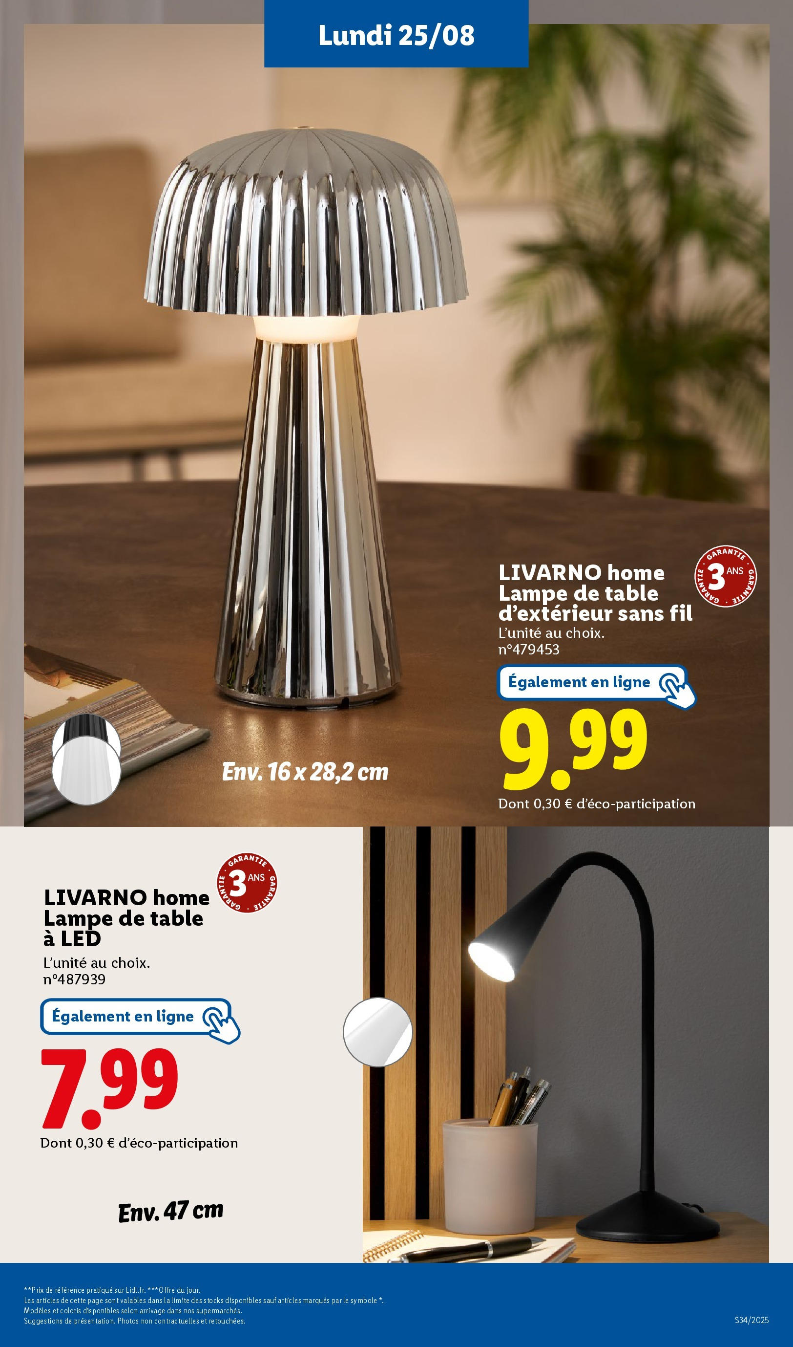 Catalogue LIDL du 20/08/2025 | Promo prospectus en ligne | Page: 55 | Produits: Table, Lampe Catalogue LIDL du 20/08/2025 | Promo prospectus en ligne | Page: 55 | Produits: Table, Lampe