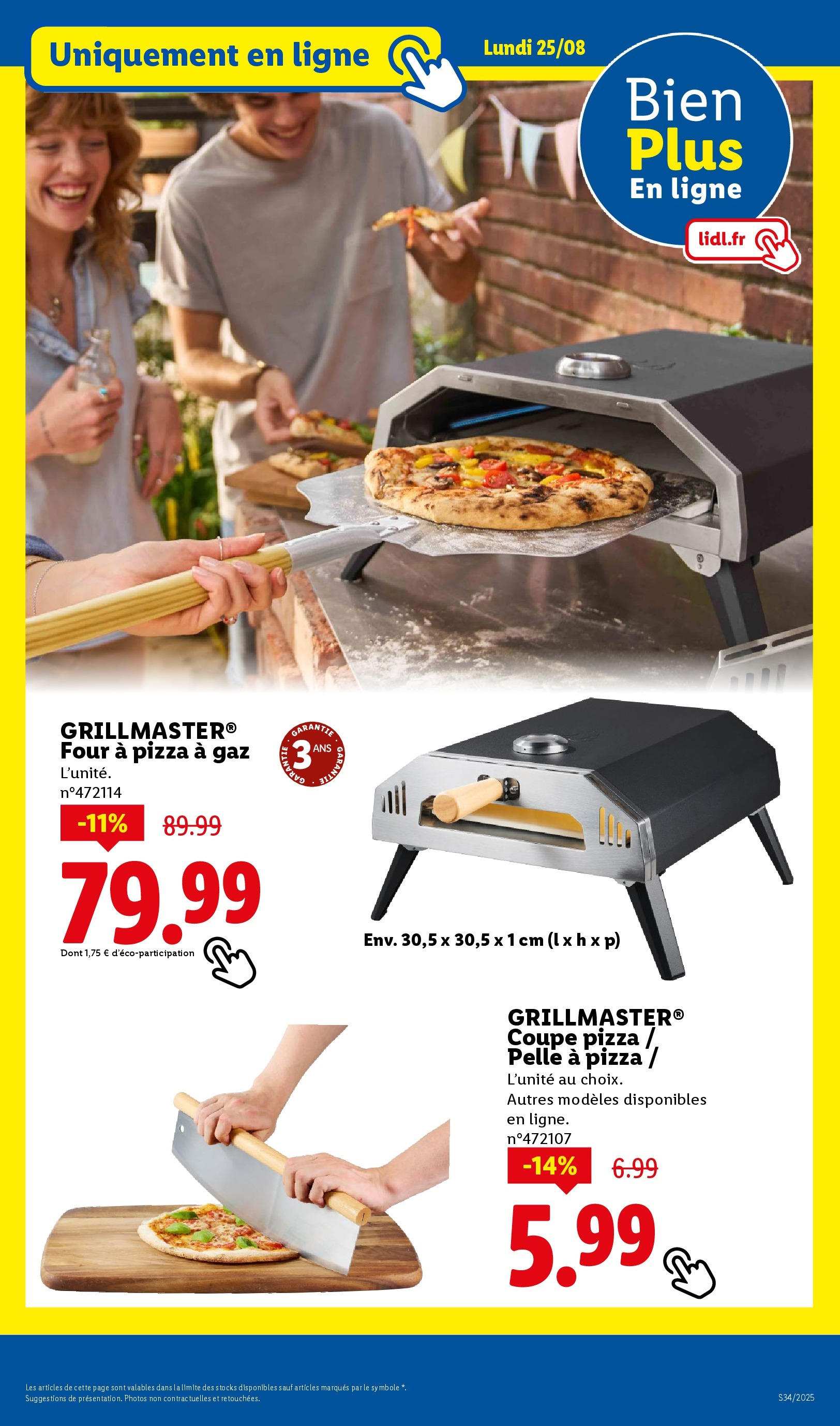 Catalogue LIDL du 20/08/2025 | Promo prospectus en ligne | Page: 67 | Produits: Four, Pelle à pizza, Four à pizza, Pizza Catalogue LIDL du 20/08/2025 | Promo prospectus en ligne | Page: 67 | Produits: Four, Pelle à pizza, Four à pizza, Pizza