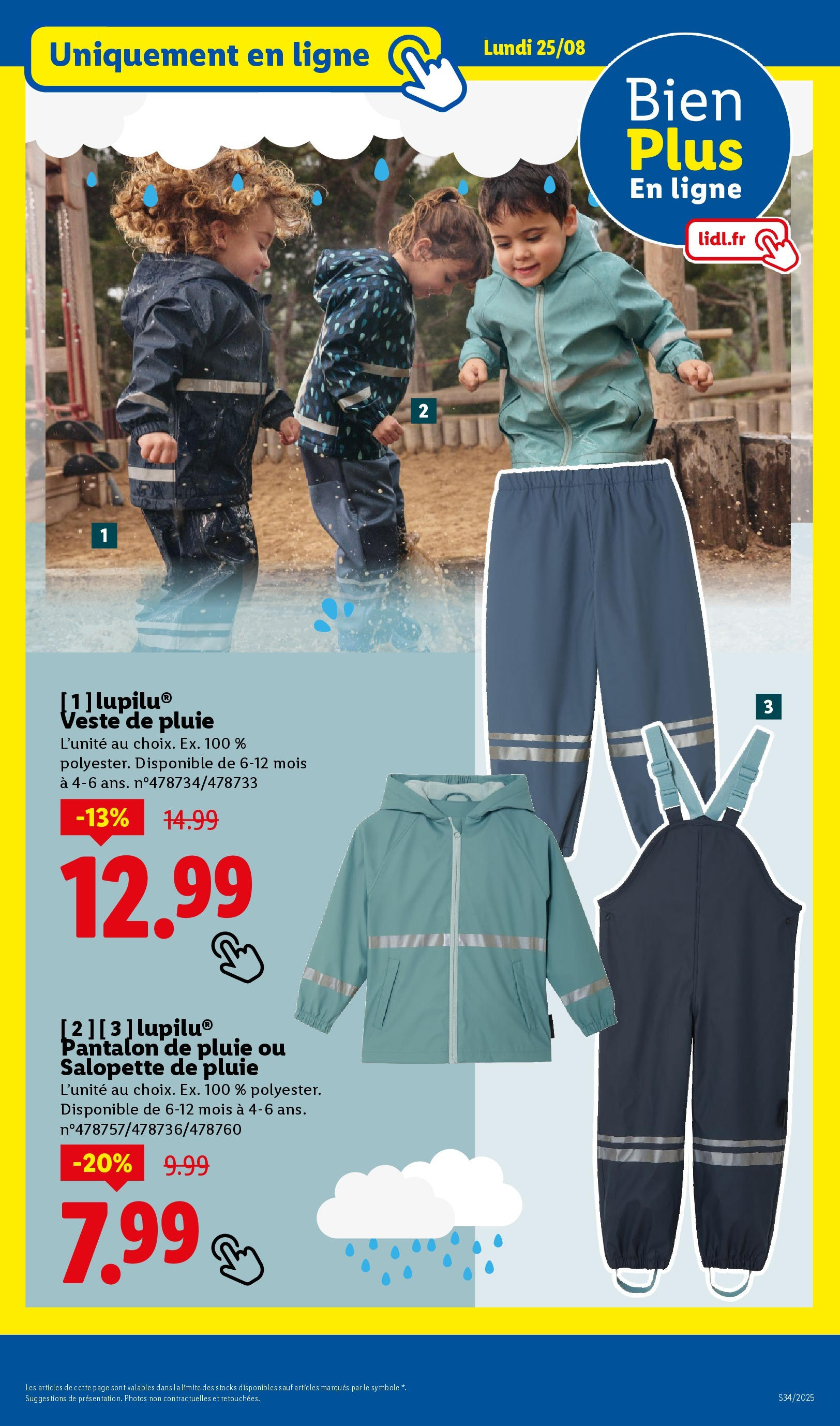 Catalogue LIDL du 20/08/2025 | Promo prospectus en ligne | Page: 71 | Produits: Salopette, Veste, Pantalon Catalogue LIDL du 20/08/2025 | Promo prospectus en ligne | Page: 71 | Produits: Salopette, Veste, Pantalon