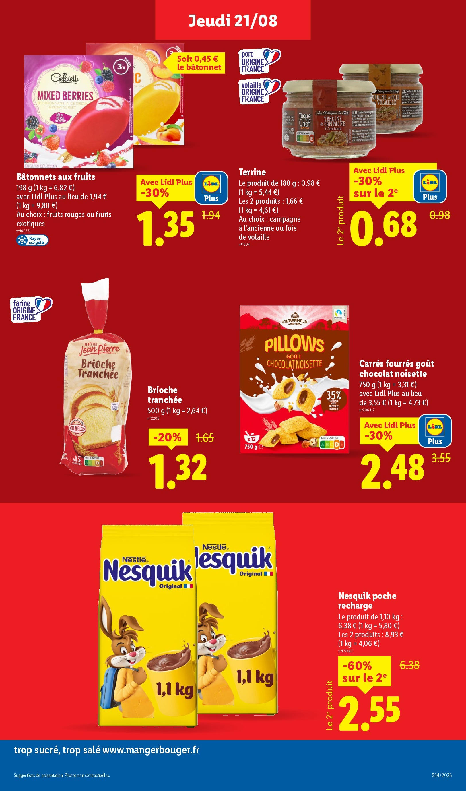Catalogue LIDL du 20/08/2025 | Promo prospectus en ligne | Page: 11 | Produits: Noisette, Volaille, Chocolat, Porc Catalogue LIDL du 20/08/2025 | Promo prospectus en ligne | Page: 11 | Produits: Noisette, Volaille, Chocolat, Porc