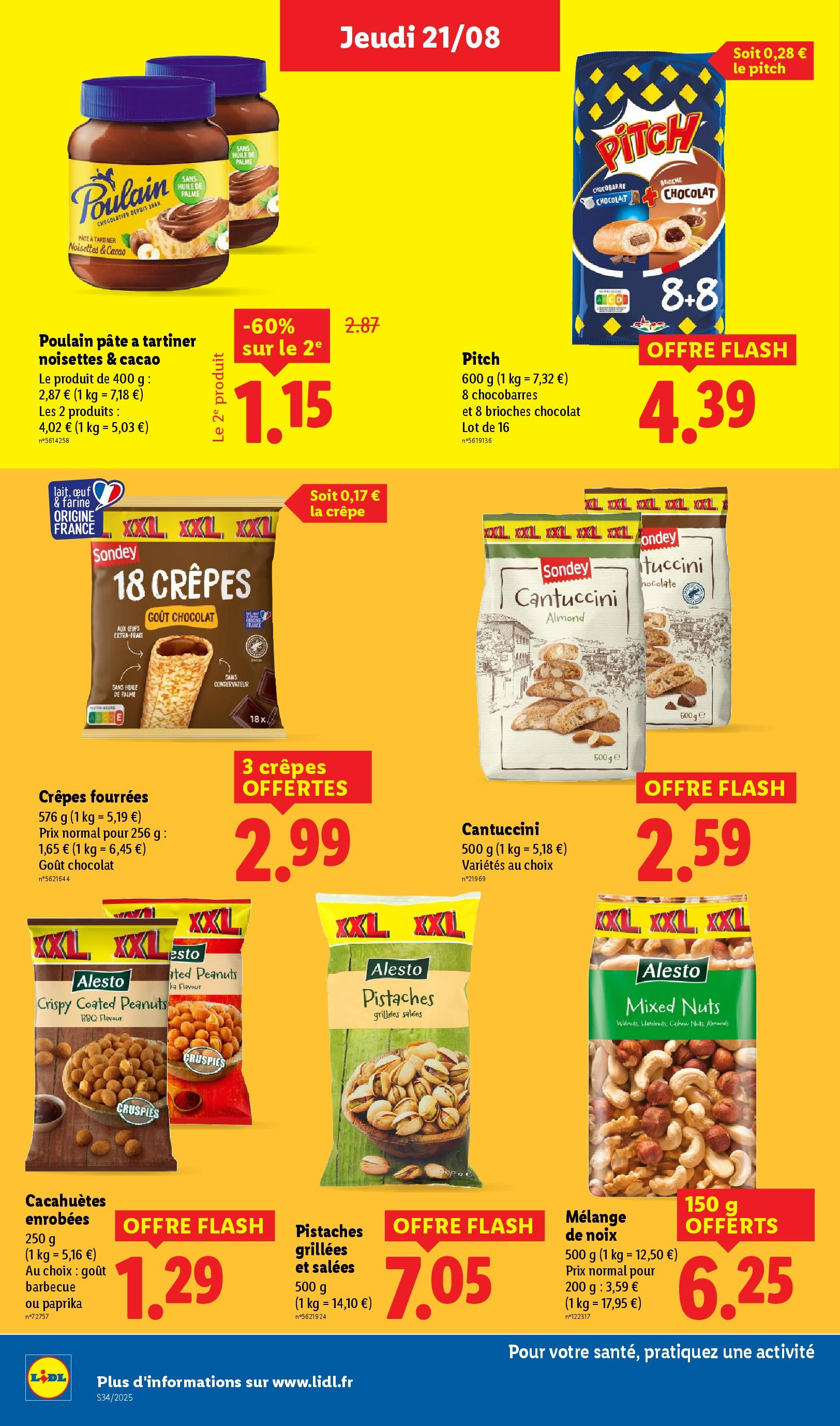 Catalogue LIDL du 20/08/2025 | Promo prospectus en ligne | Page: 22 | Produits: Paprika, Farine, Pâte à tartiner, Pistaches Catalogue LIDL du 20/08/2025 | Promo prospectus en ligne | Page: 22 | Produits: Paprika, Farine, Pâte à tartiner, Pistaches
