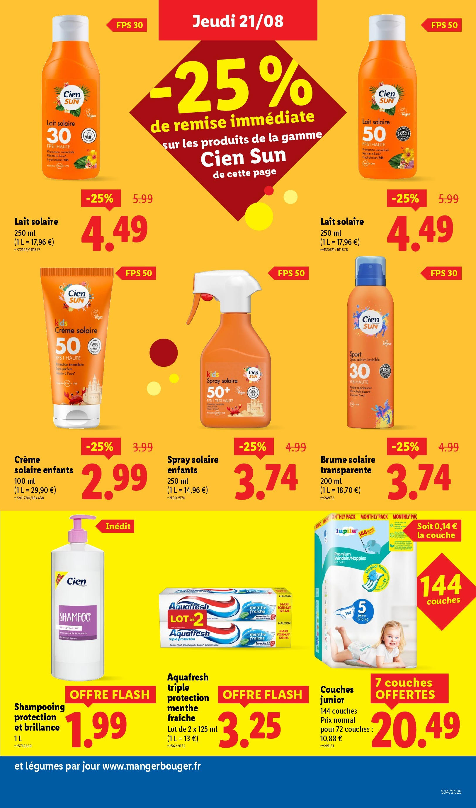 Catalogue LIDL du 20/08/2025 | Promo prospectus en ligne | Page: 25 | Produits: Menthe, Parfum, Shampooing, Lait Catalogue LIDL du 20/08/2025 | Promo prospectus en ligne | Page: 25 | Produits: Menthe, Parfum, Shampooing, Lait
