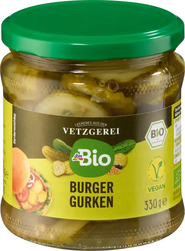 dmBio Vegane Burger Gurken
