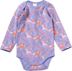 ALANA Body Langarm mit Einhorn-Muster, lila, Gr. 86/92