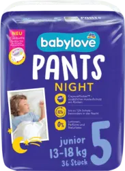 Scutece chiloțel de noapte numărul 5