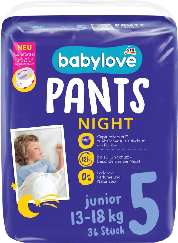 Scutece chiloțel de noapte numărul 5