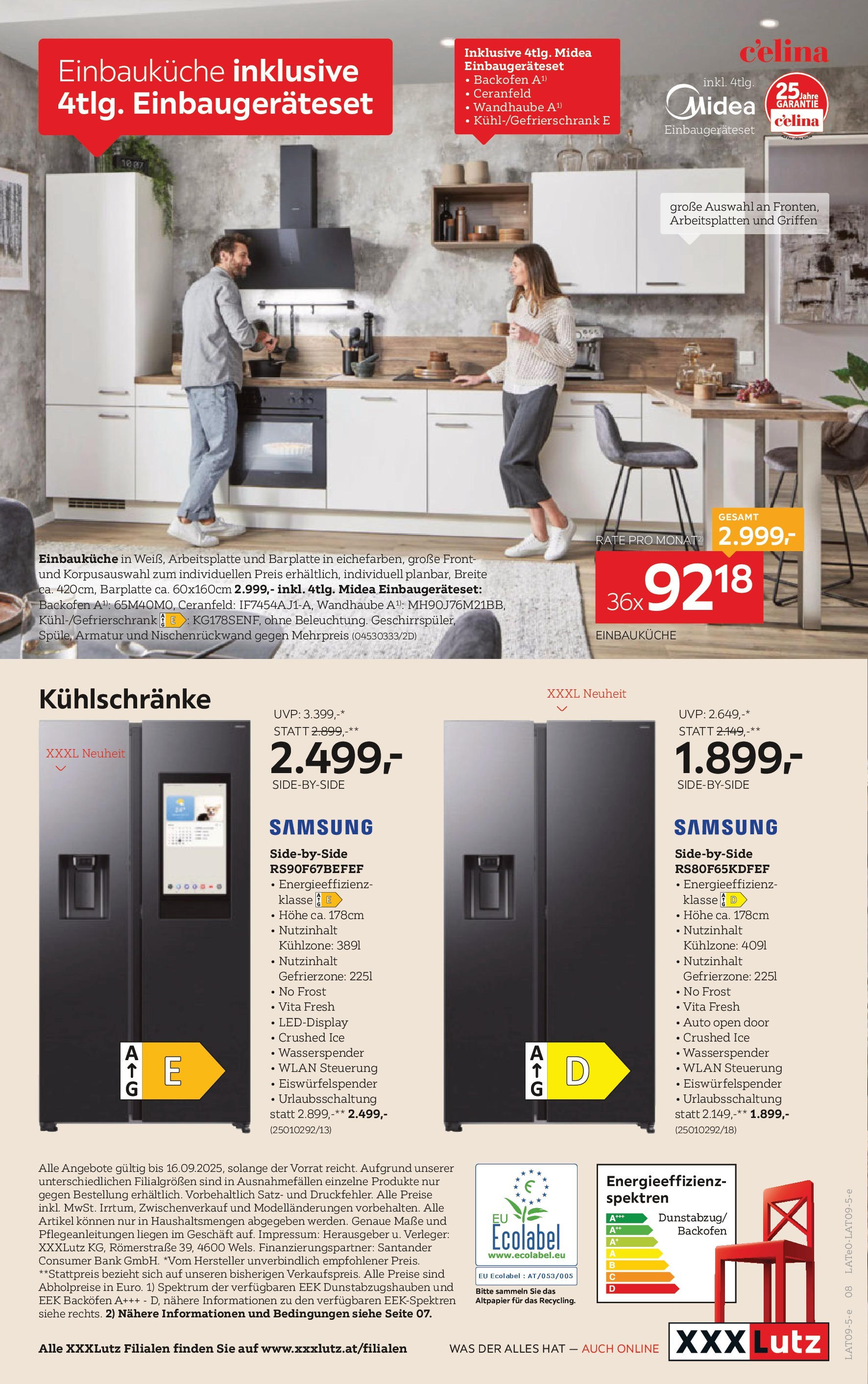 XXXLutz Küchen (02.09.2025) || Aktuelle Angebote | Seite: 8 | Produkte: Samsung XXXLutz Küchen von 02.09.2025 - Aktuelle Angebote | Seite: 8 | Produkte: Samsung