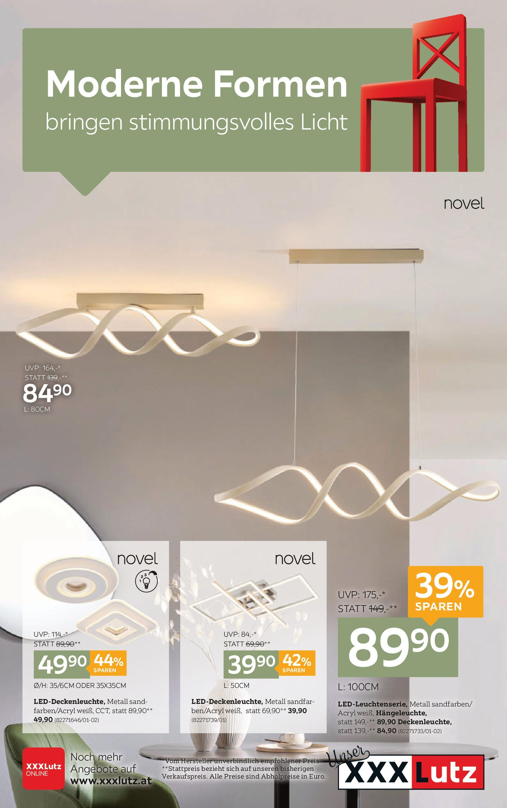  XXXLutz Lampen ab (02.09.2025 - 16.09.2025) - Seite 1