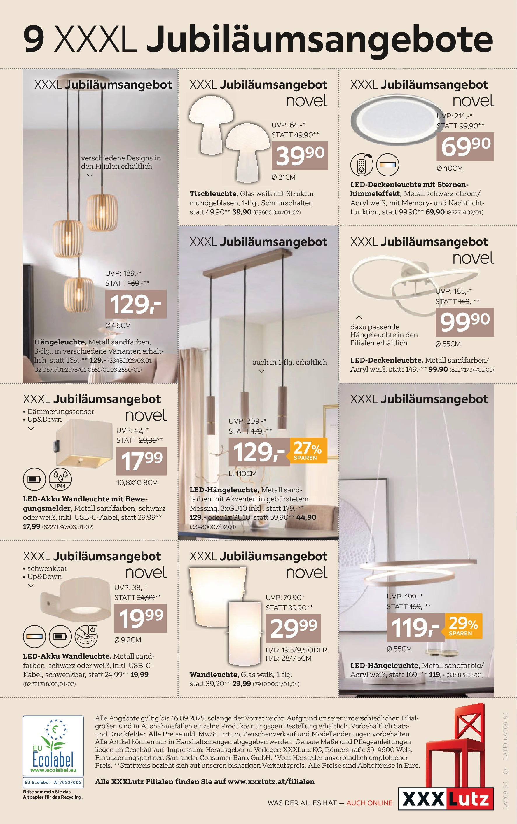 XXXLutz Lampen (02.09.2025) || Aktuelle Angebote | Seite: 4 XXXLutz Lampen von 02.09.2025 - Aktuelle Angebote | Seite: 4