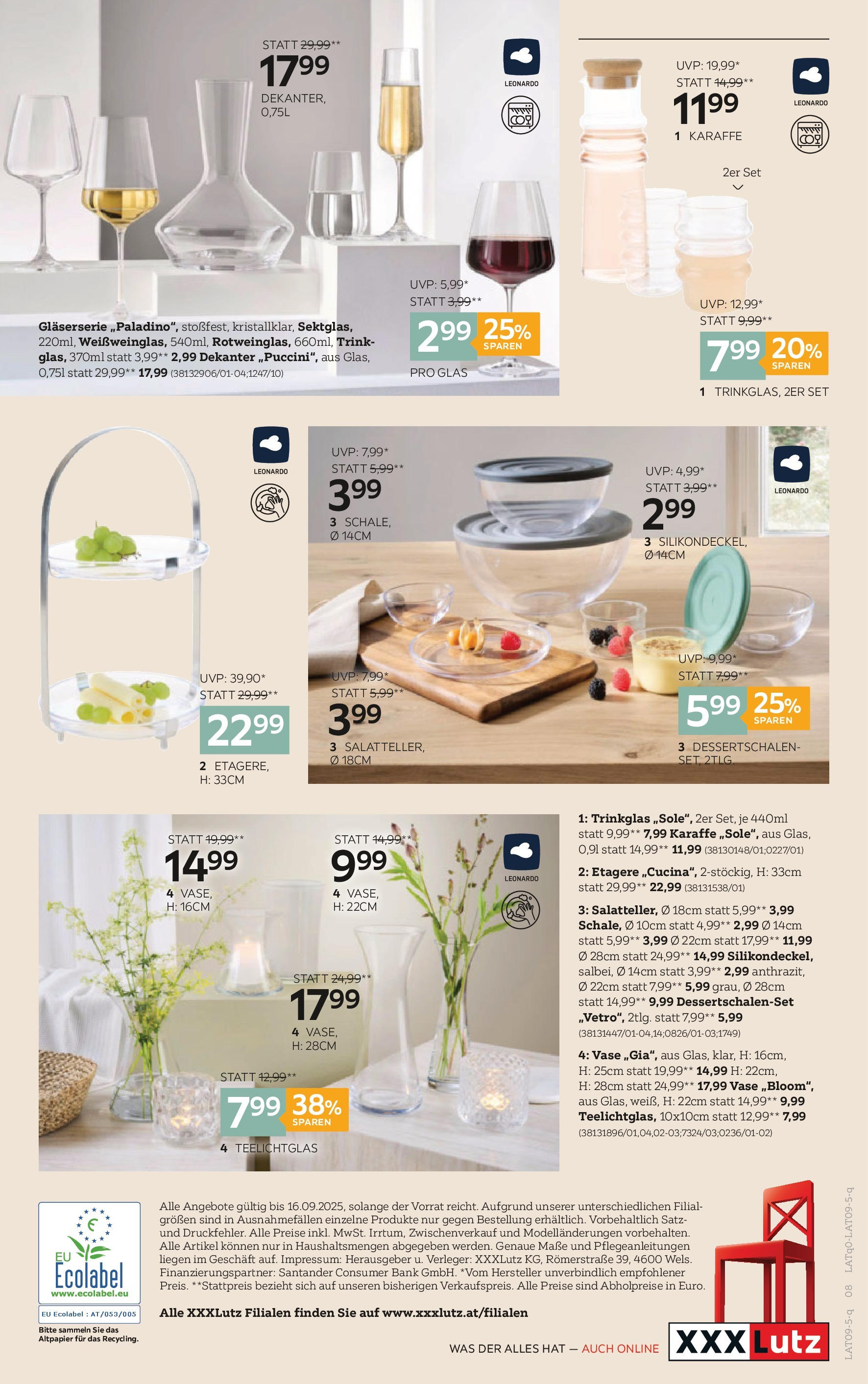XXXLutz Boutique Spezial (02.09.2025) || Aktuelle Angebote | Seite: 8 | Produkte: Vase XXXLutz Boutique Spezial von 02.09.2025 - Aktuelle Angebote | Seite: 8 | Produkte: Vase