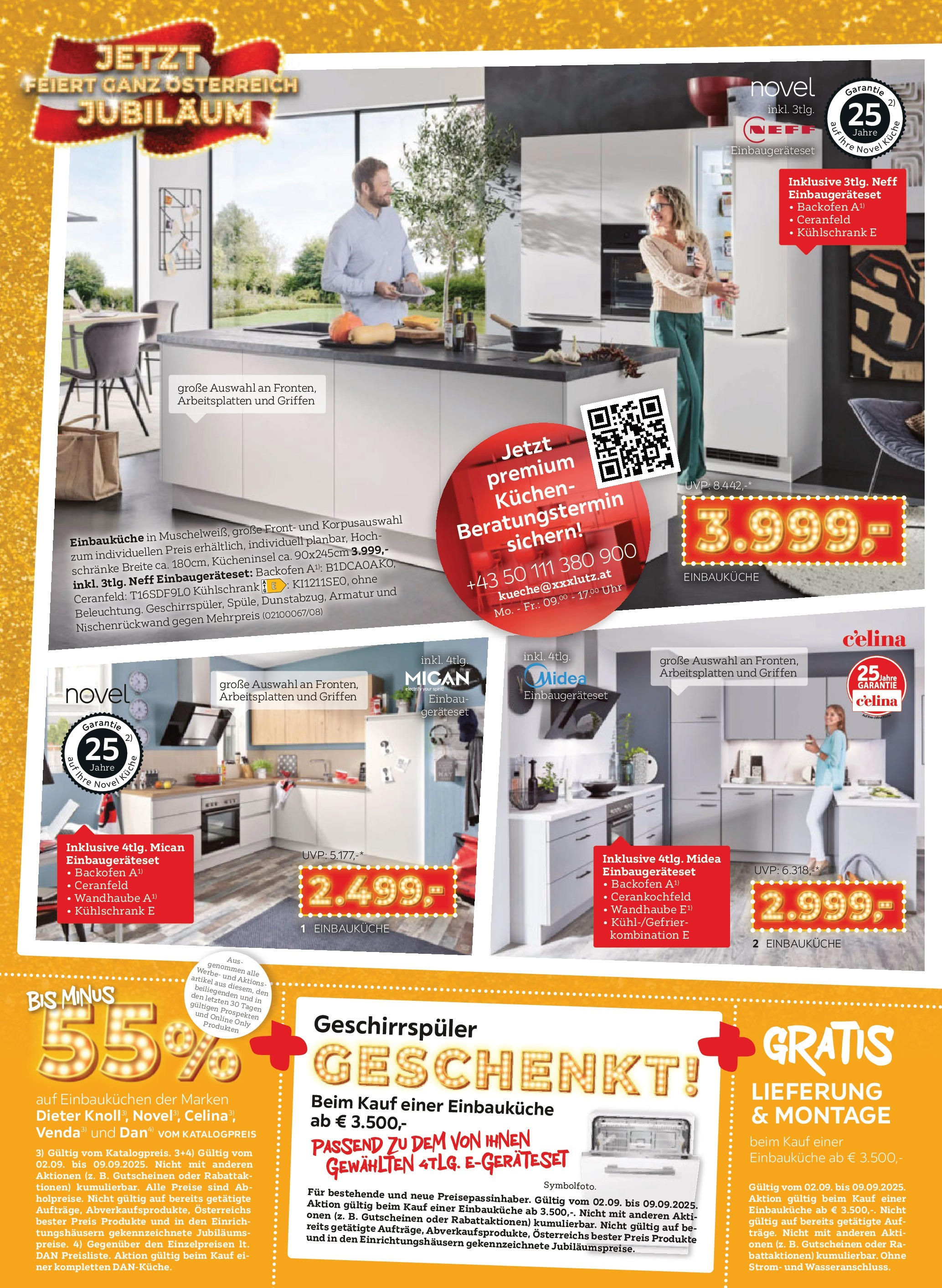 XXXLutz Jubiläum geschenke (02.09.2025) || Aktuelle Angebote | Seite: 6 | Produkte: Uhr, Kühlschrank, Geschirrspüler XXXLutz Jubiläum geschenke von 02.09.2025 - Aktuelle Angebote | Seite: 6 | Produkte: Uhr, Kühlschrank, Geschirrspüler