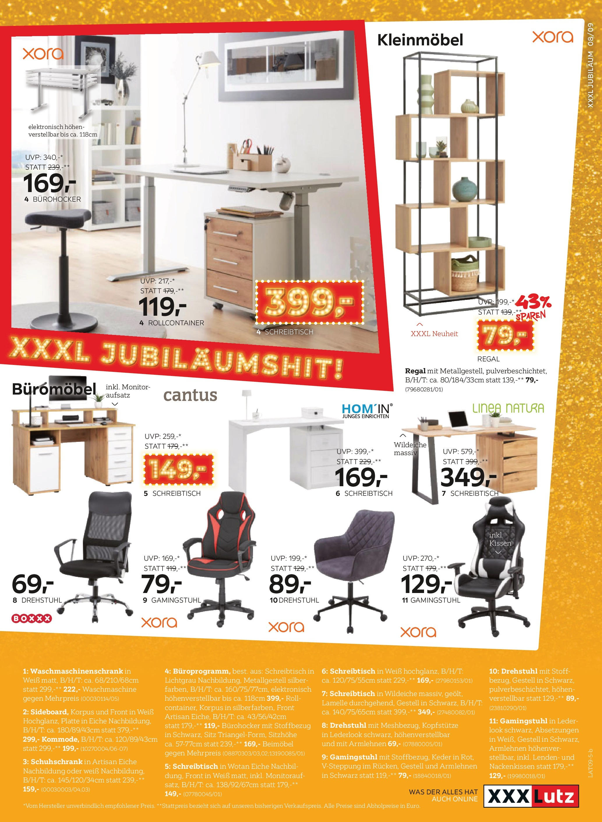 XXXLutz Jubiläum geschenke (02.09.2025) || Aktuelle Angebote | Seite: 9 | Produkte: Monitor, Waschmaschine, Kissen, Regal XXXLutz Jubiläum geschenke von 02.09.2025 - Aktuelle Angebote | Seite: 9 | Produkte: Monitor, Waschmaschine, Kissen, Regal