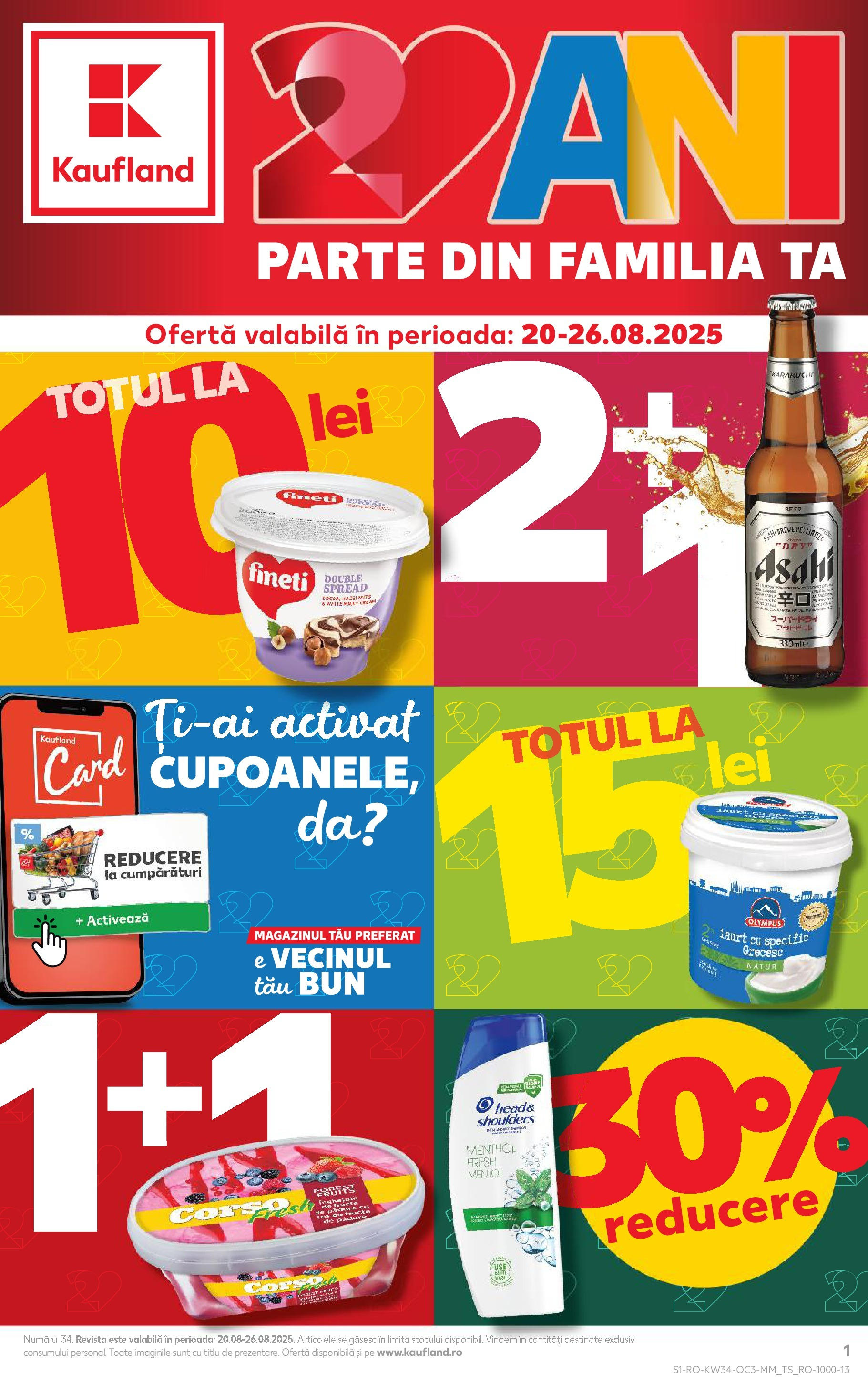 Catalog Kaufland - București 20.08.2025 - Revista si Oferta | Pagină: 1 | Produse: Iaurt