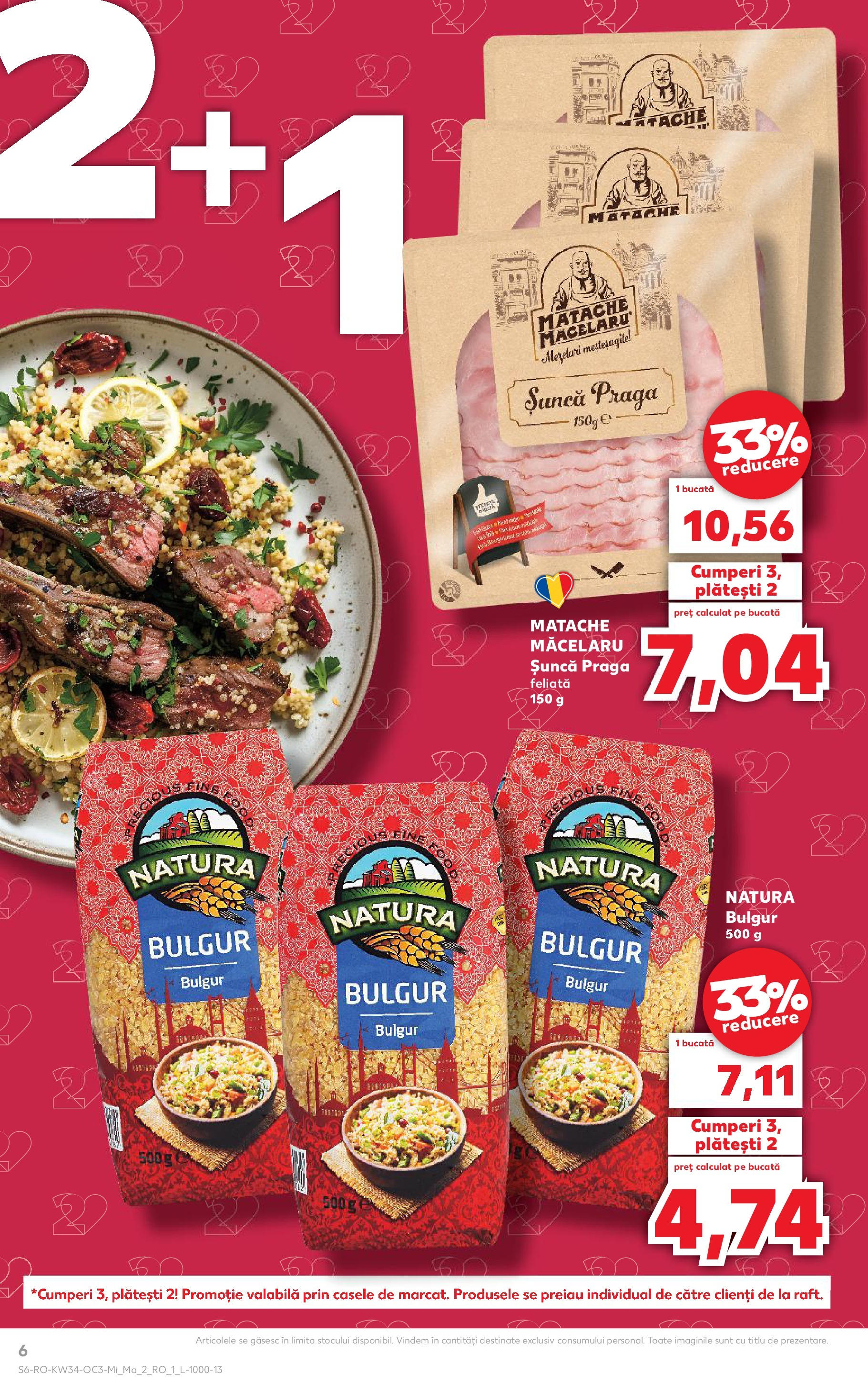 Catalog Kaufland - București 20.08.2025 - Revista si Oferta | Pagină: 6 | Produse: Șuncă