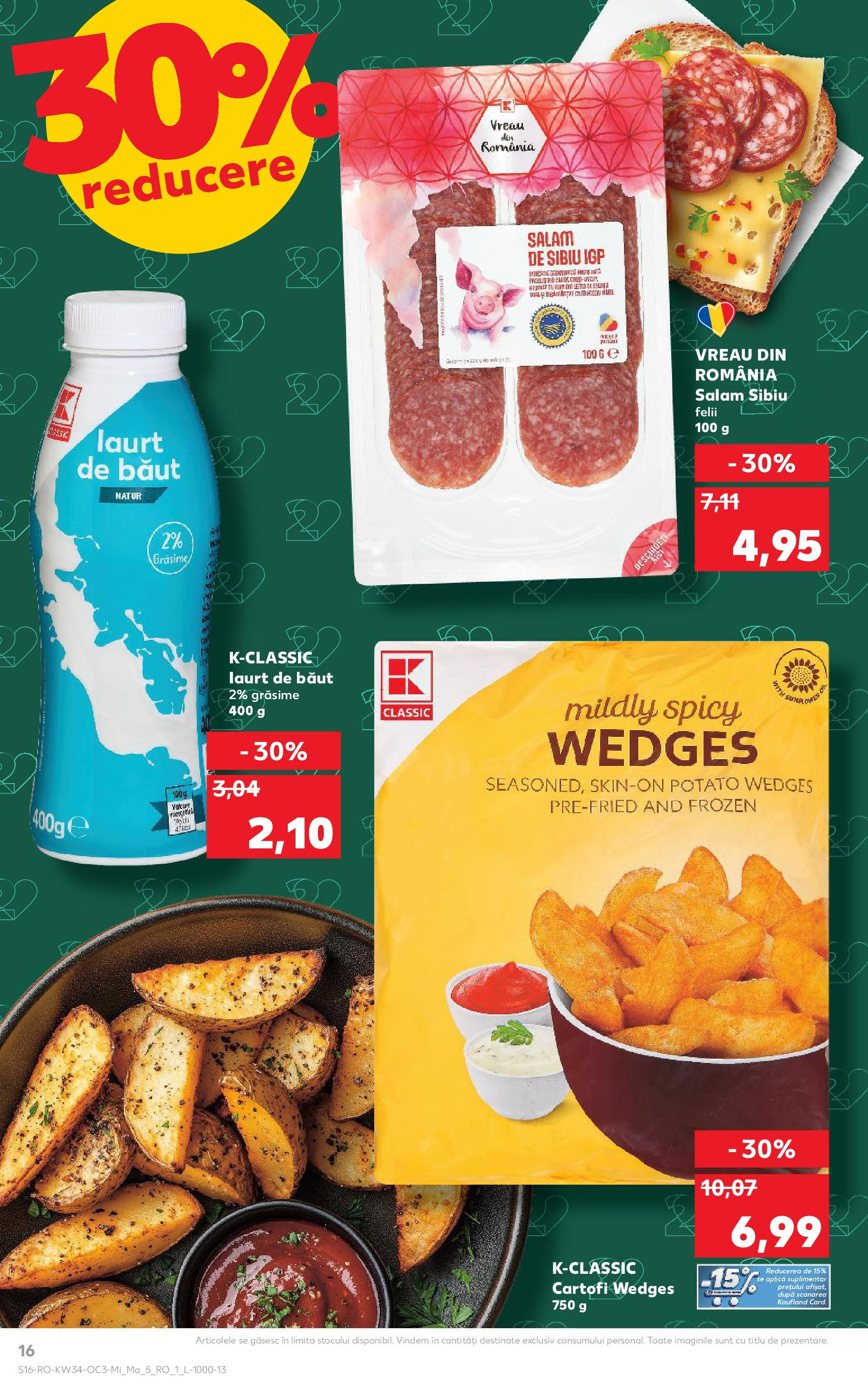 Catalog Kaufland - București 20.08.2025 - Revista si Oferta | Pagină: 16 | Produse: Salam, Cartofi