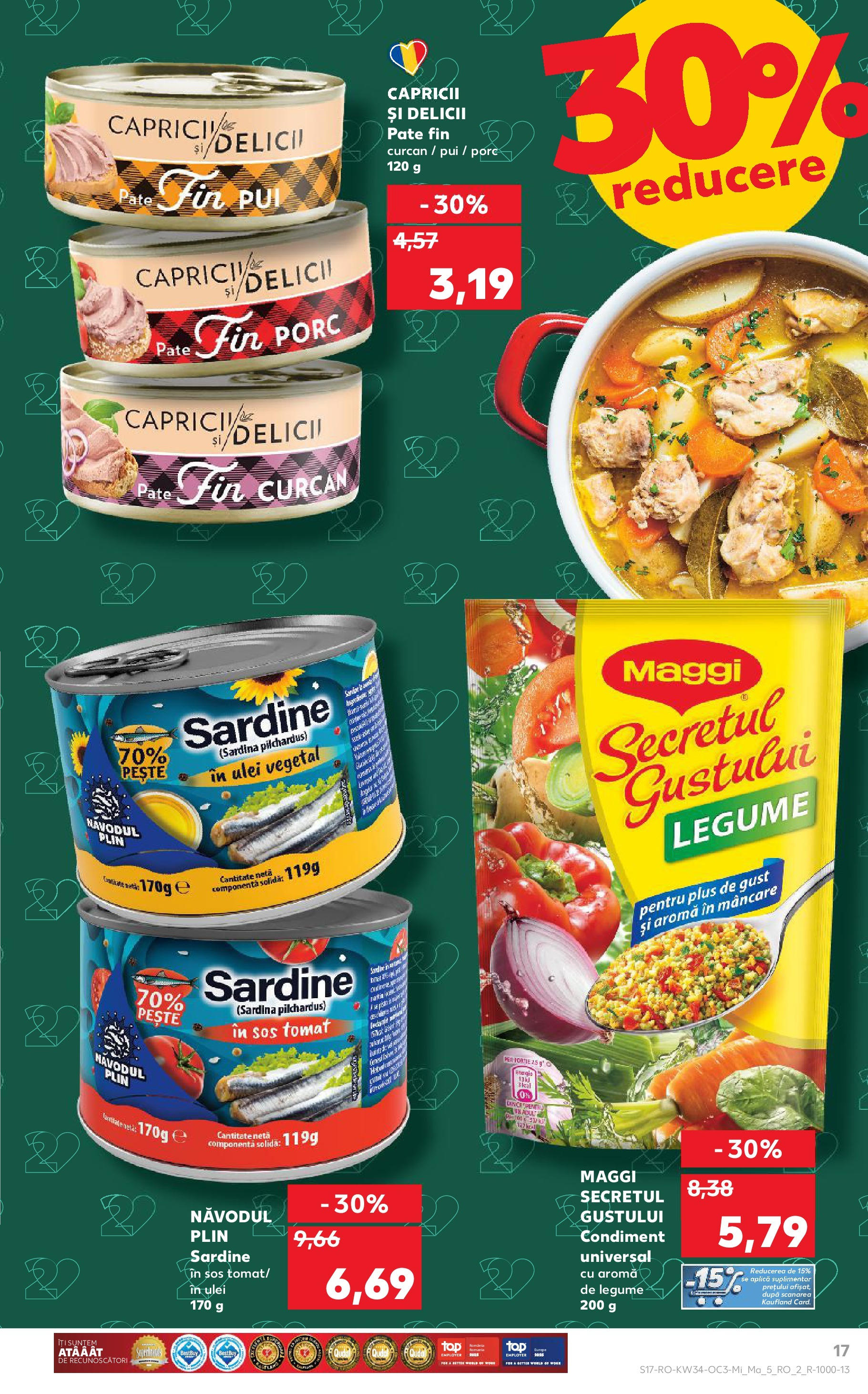 Catalog Kaufland - București 20.08.2025 - Revista si Oferta | Pagină: 17 | Produse: Hacıyatmaz Kedi Oyuncağı, Pate, Pește, Sos