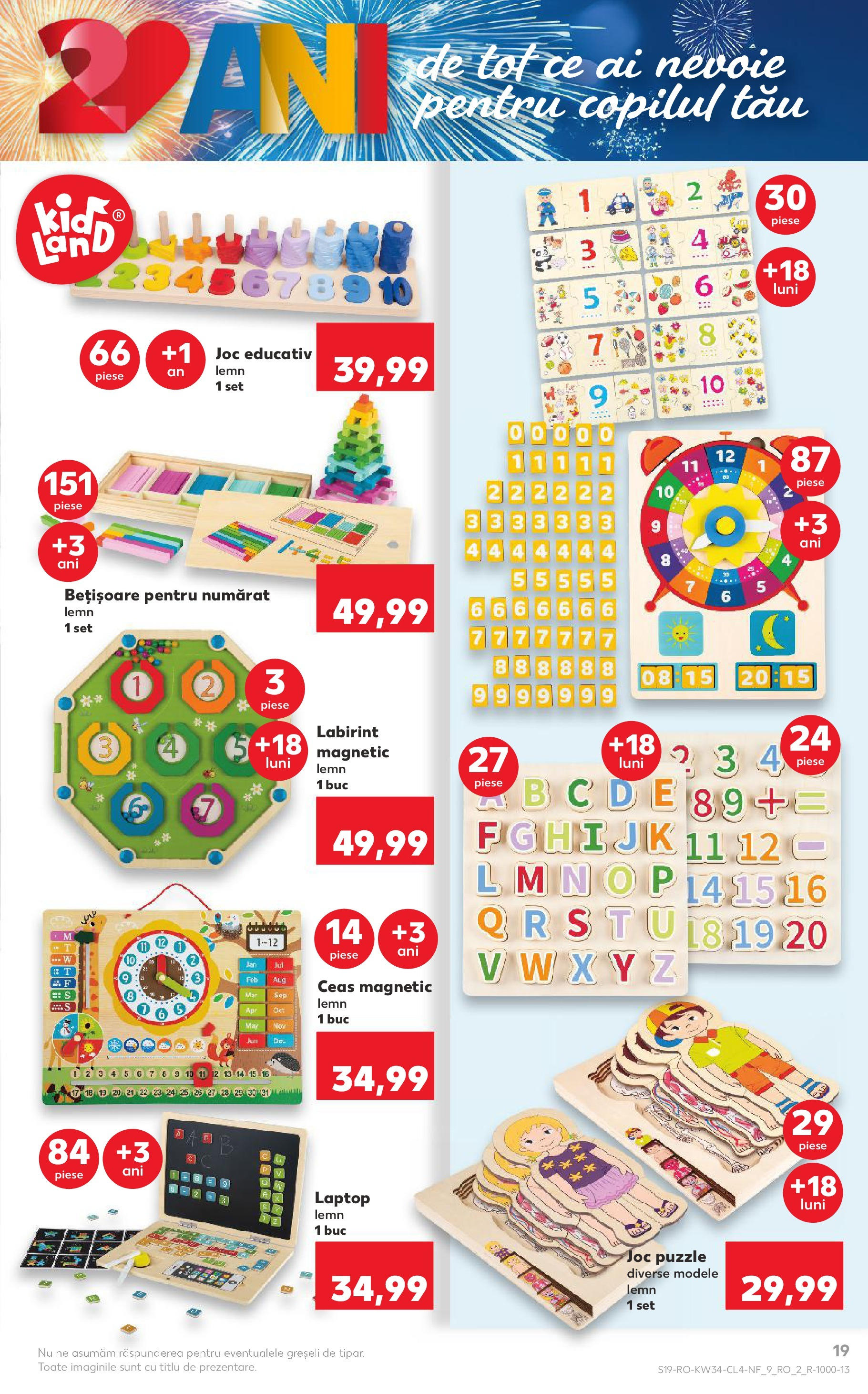 Catalog Kaufland - Tulcea 19.08.2025 - Revista si Oferta | Pagină: 19 | Produse: Laptop, Ceas, Joc