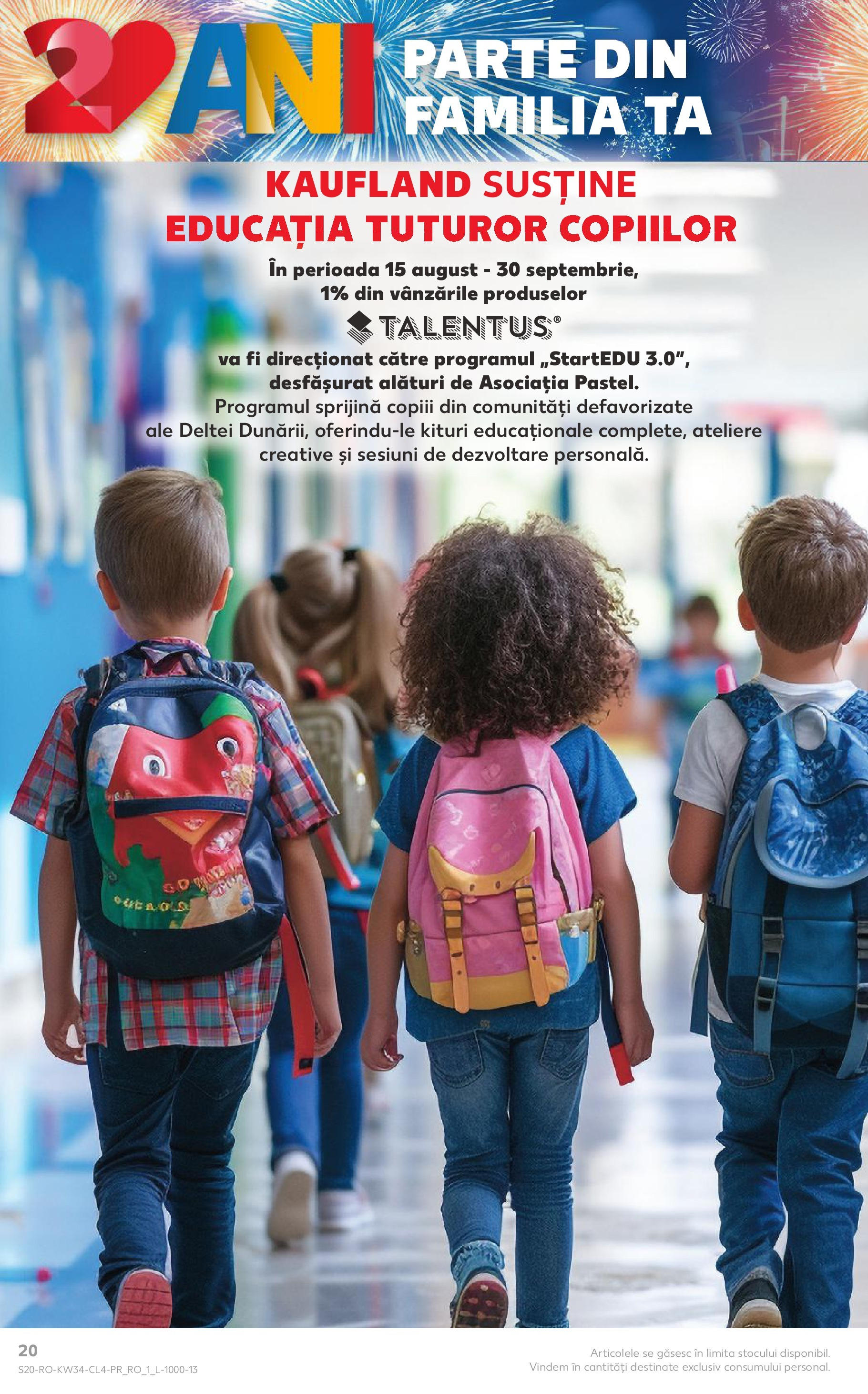 Catalog Kaufland - Tulcea 19.08.2025 - Revista si Oferta | Pagină: 20