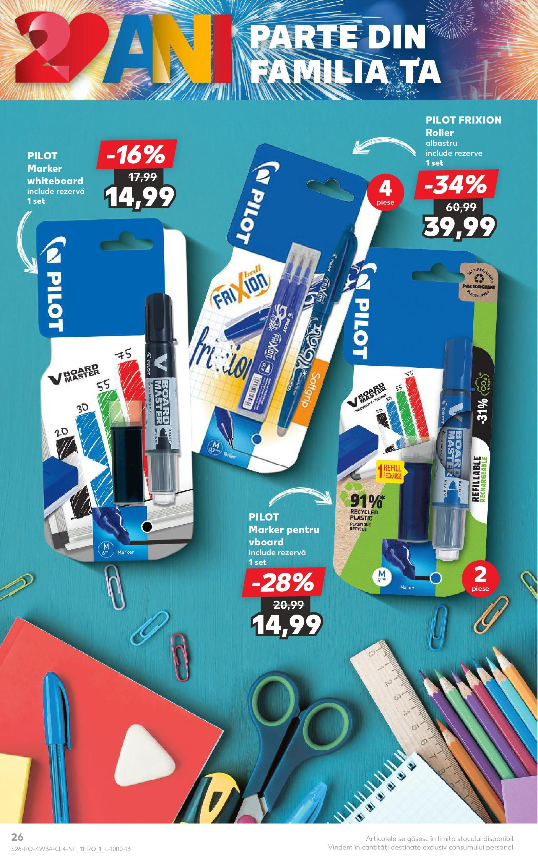 Catalog Kaufland - Tulcea 19.08.2025 - Revista si Oferta | Pagină: 26