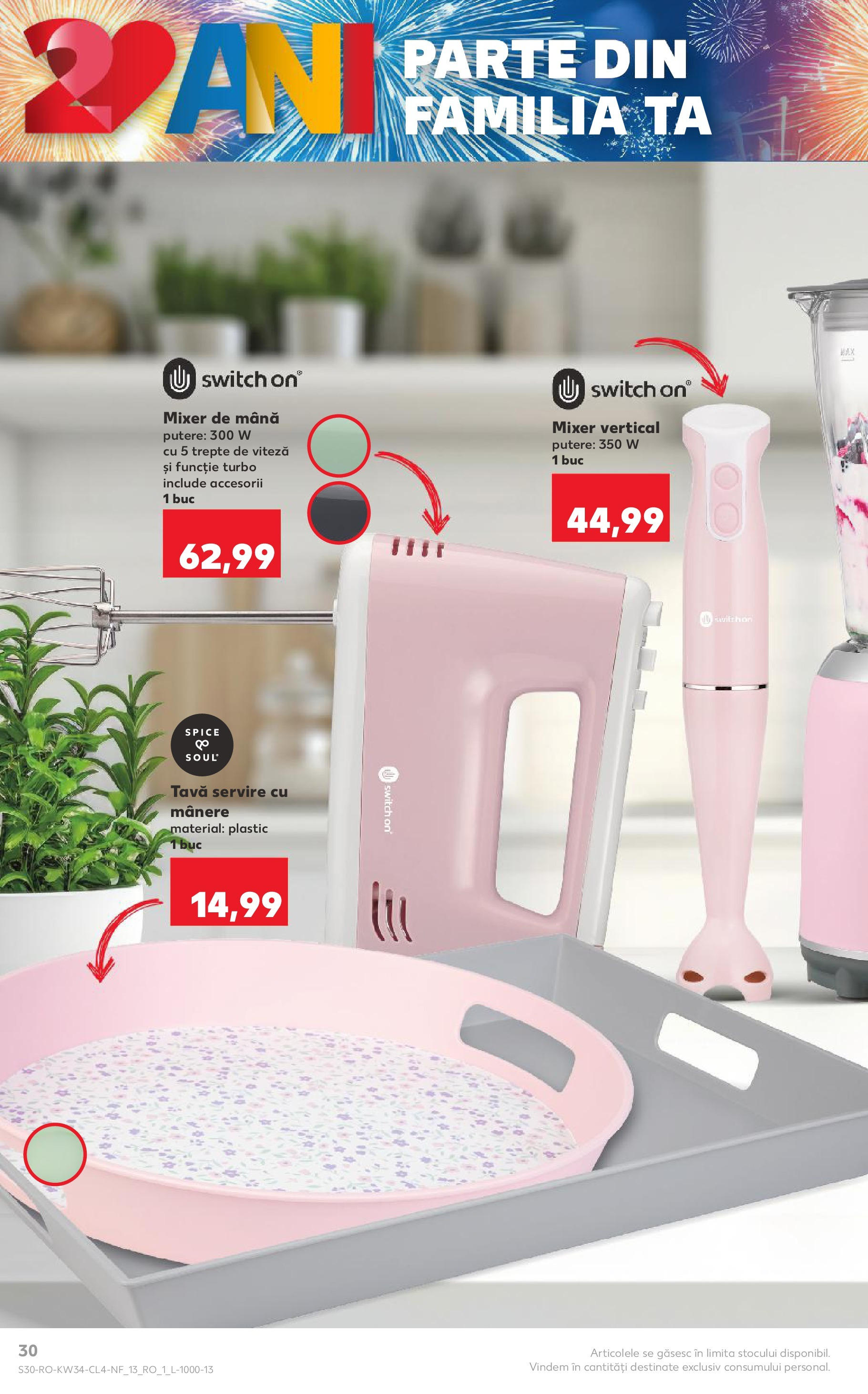 Catalog Kaufland - Tulcea 19.08.2025 - Revista si Oferta | Pagină: 30 | Produse: Blender, Mixer