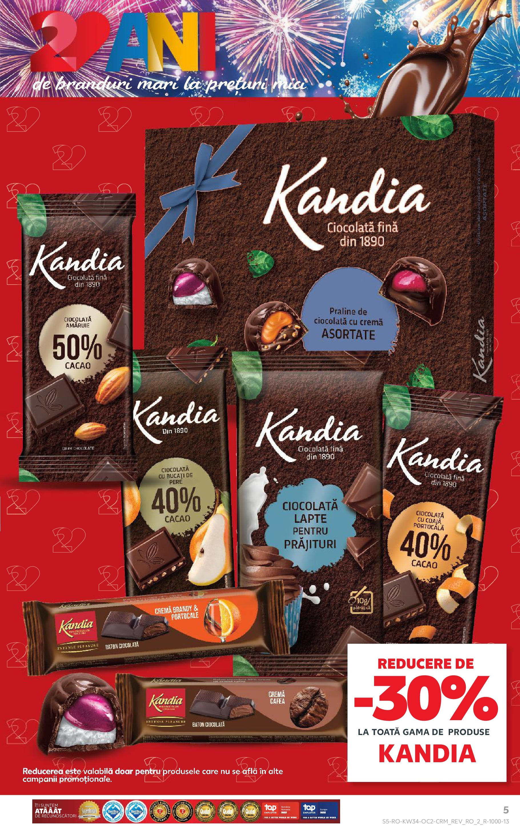 Catalog Kaufland - Deva 20.08.2025 - Revista si Oferta | Pagină: 5 | Produse: Praline, Cafea, Ciocolată, Portocale