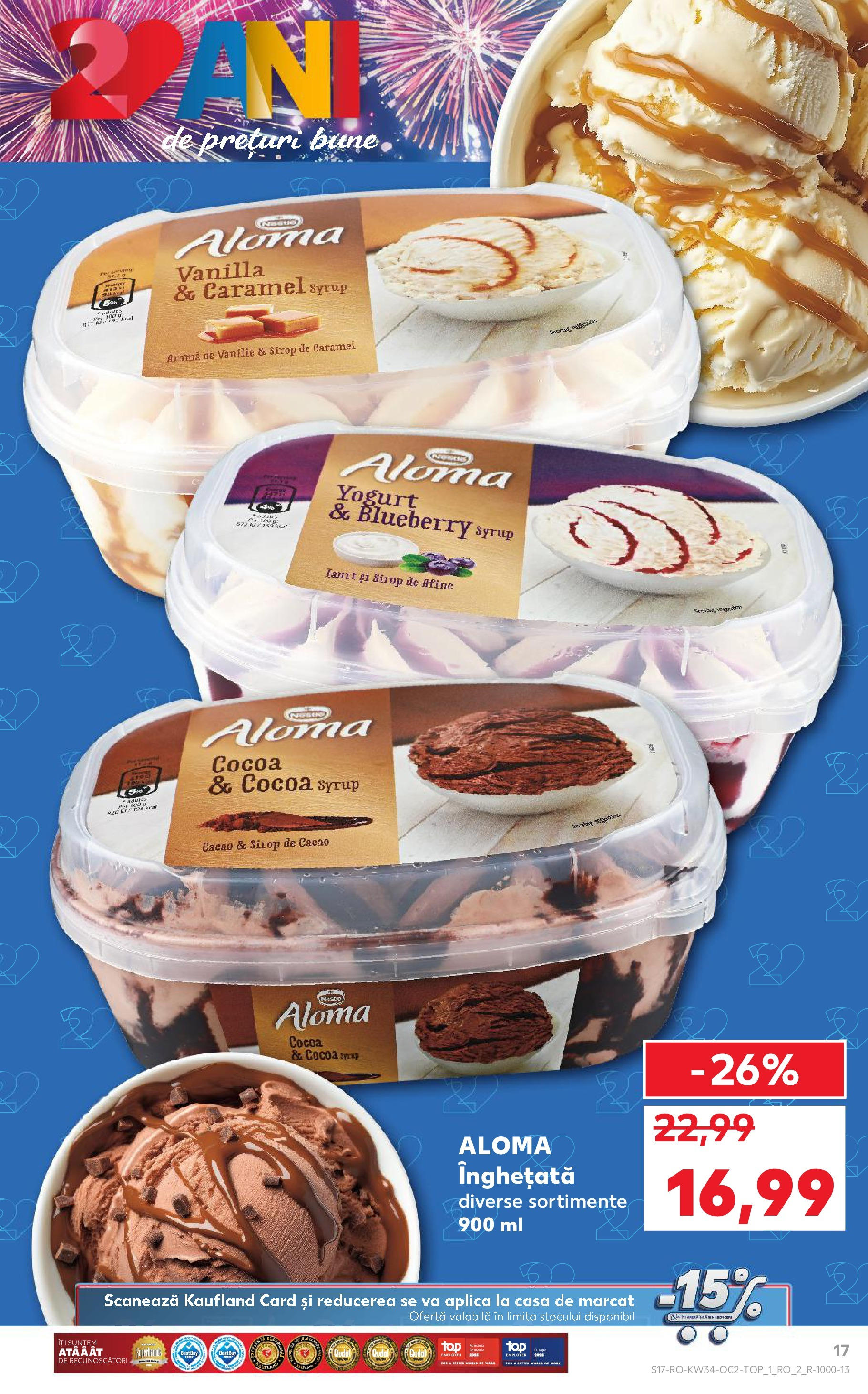 Catalog Kaufland - Deva 20.08.2025 - Revista si Oferta | Pagină: 17 | Produse: Afine, Sirop, Cacao, Înghețată