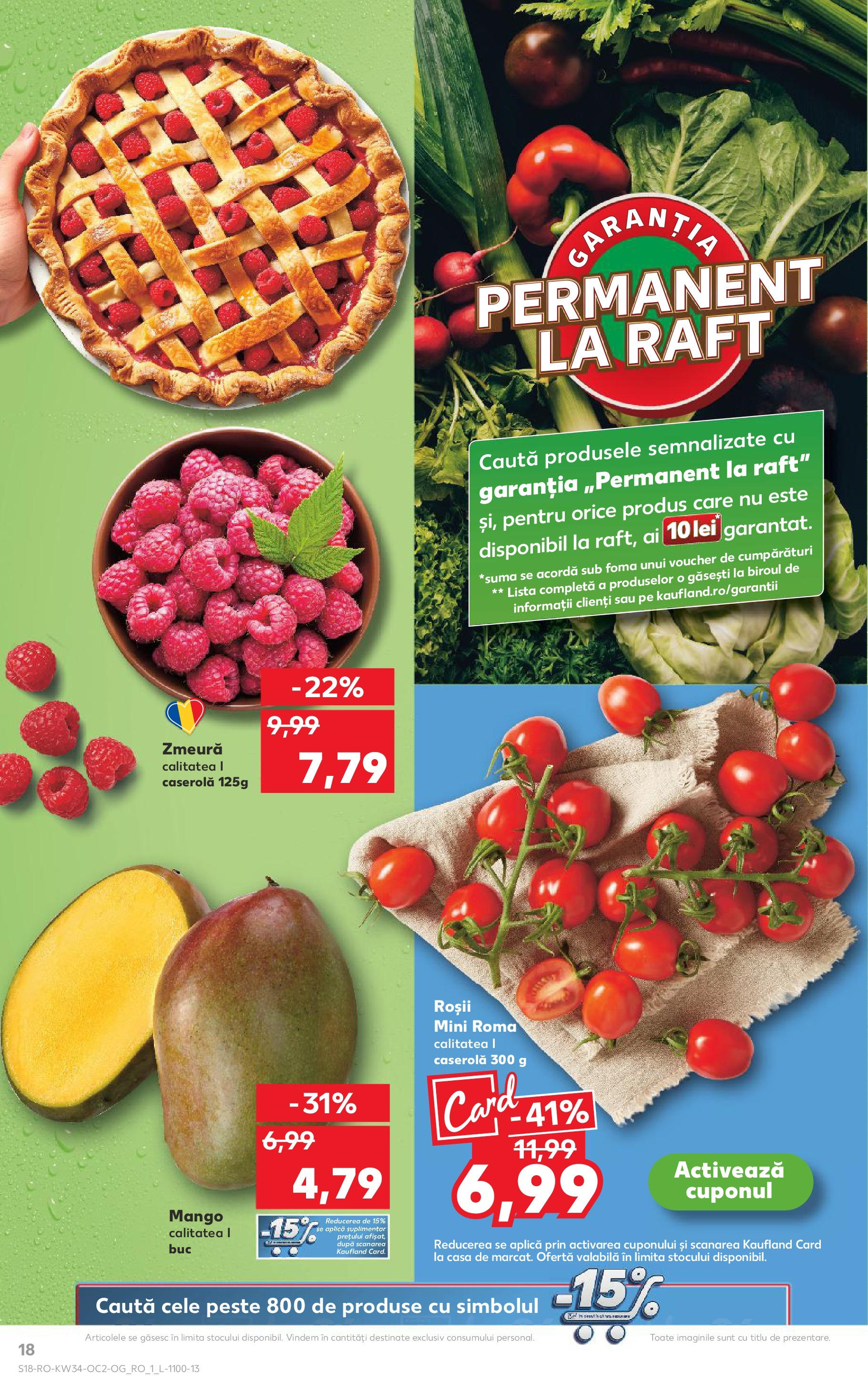 Catalog Kaufland - Deva 20.08.2025 - Revista si Oferta | Pagină: 18 | Produse: Raft, Roșii, Pește, Mango