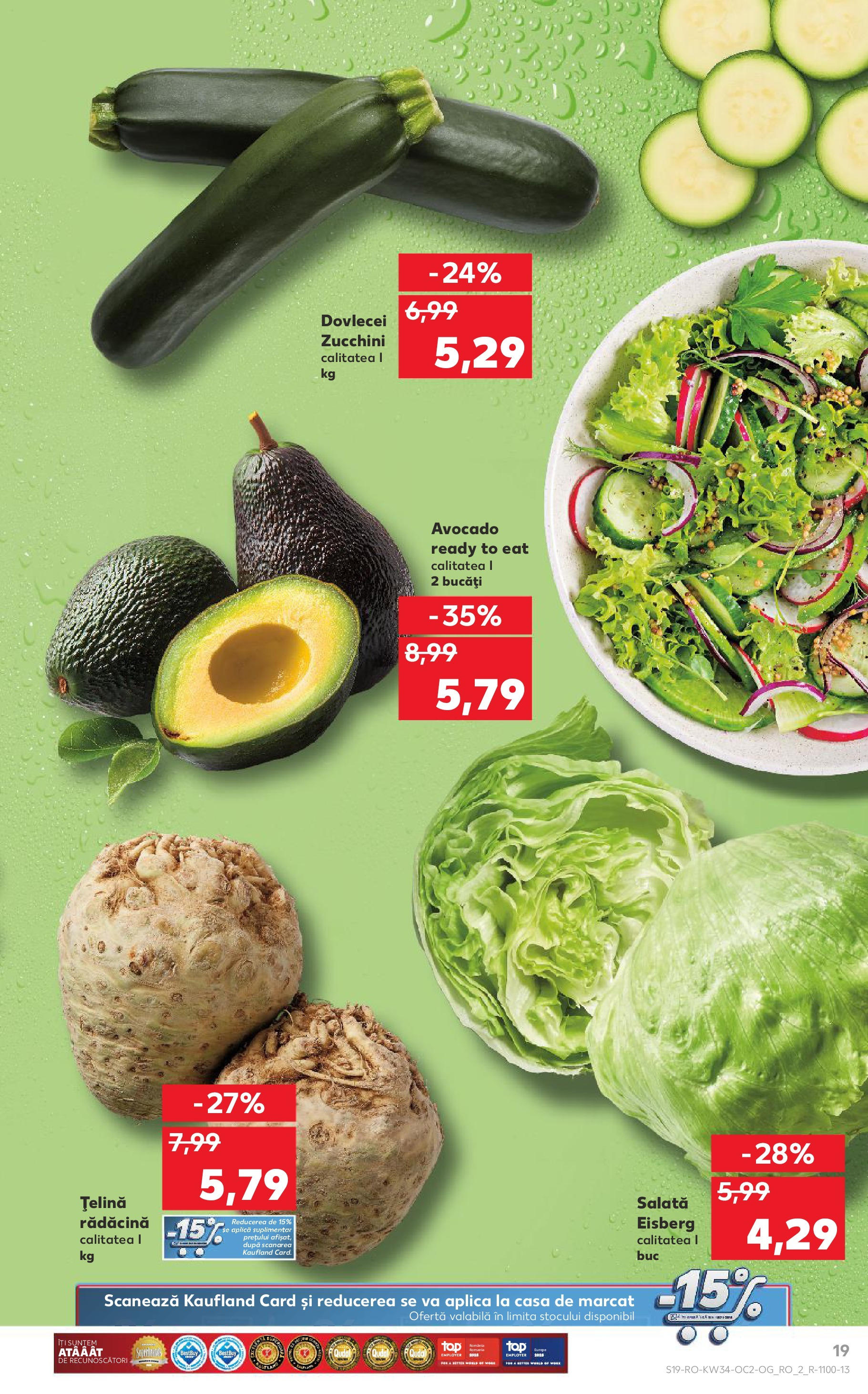 Catalog Kaufland - Deva 20.08.2025 - Revista si Oferta | Pagină: 19 | Produse: Țelină, Salată, Avocado