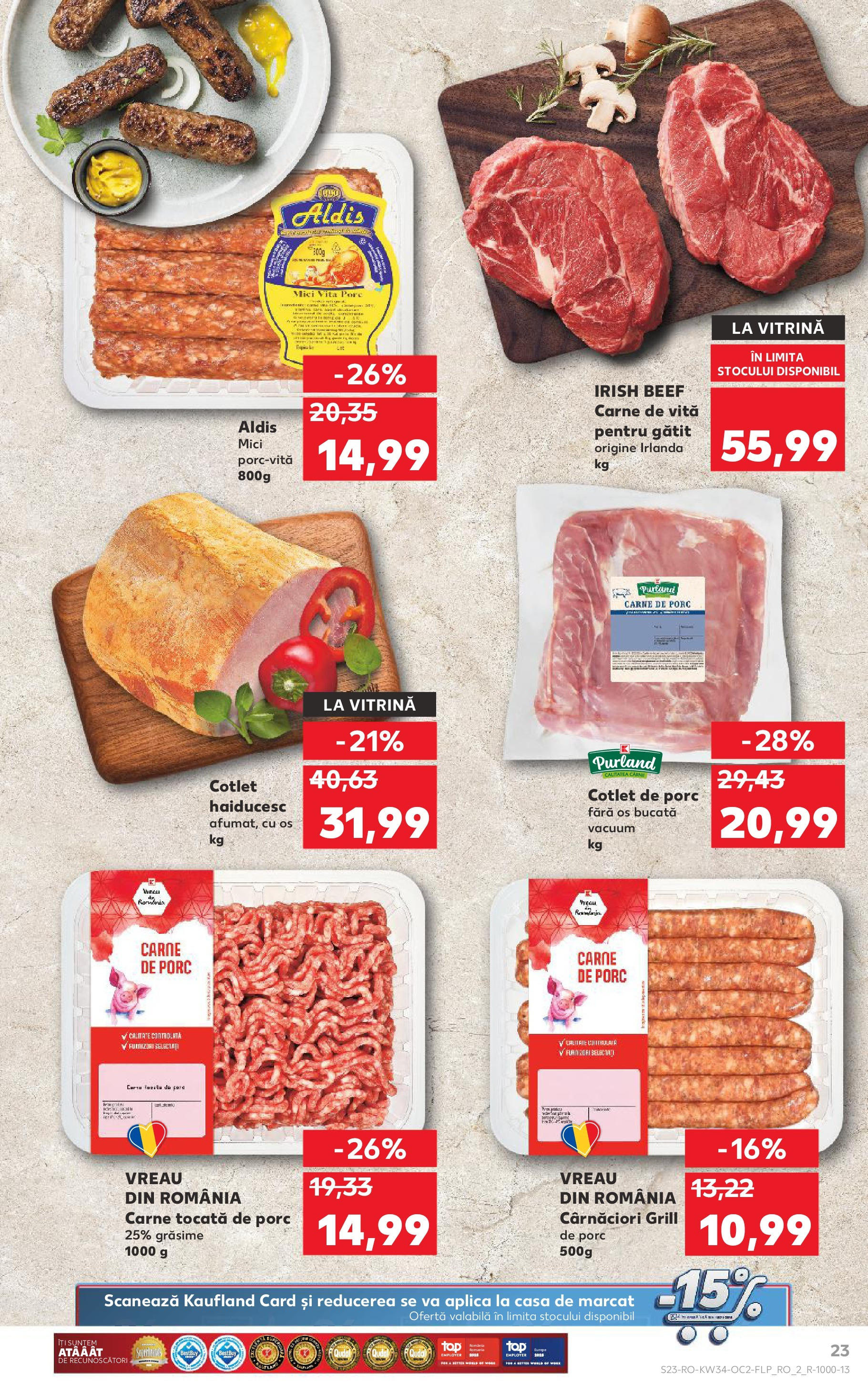Catalog Kaufland - Deva 20.08.2025 - Revista si Oferta | Pagină: 23 | Produse: Lait de coco, Vitrină, Carne De Porc, Carne De Vită