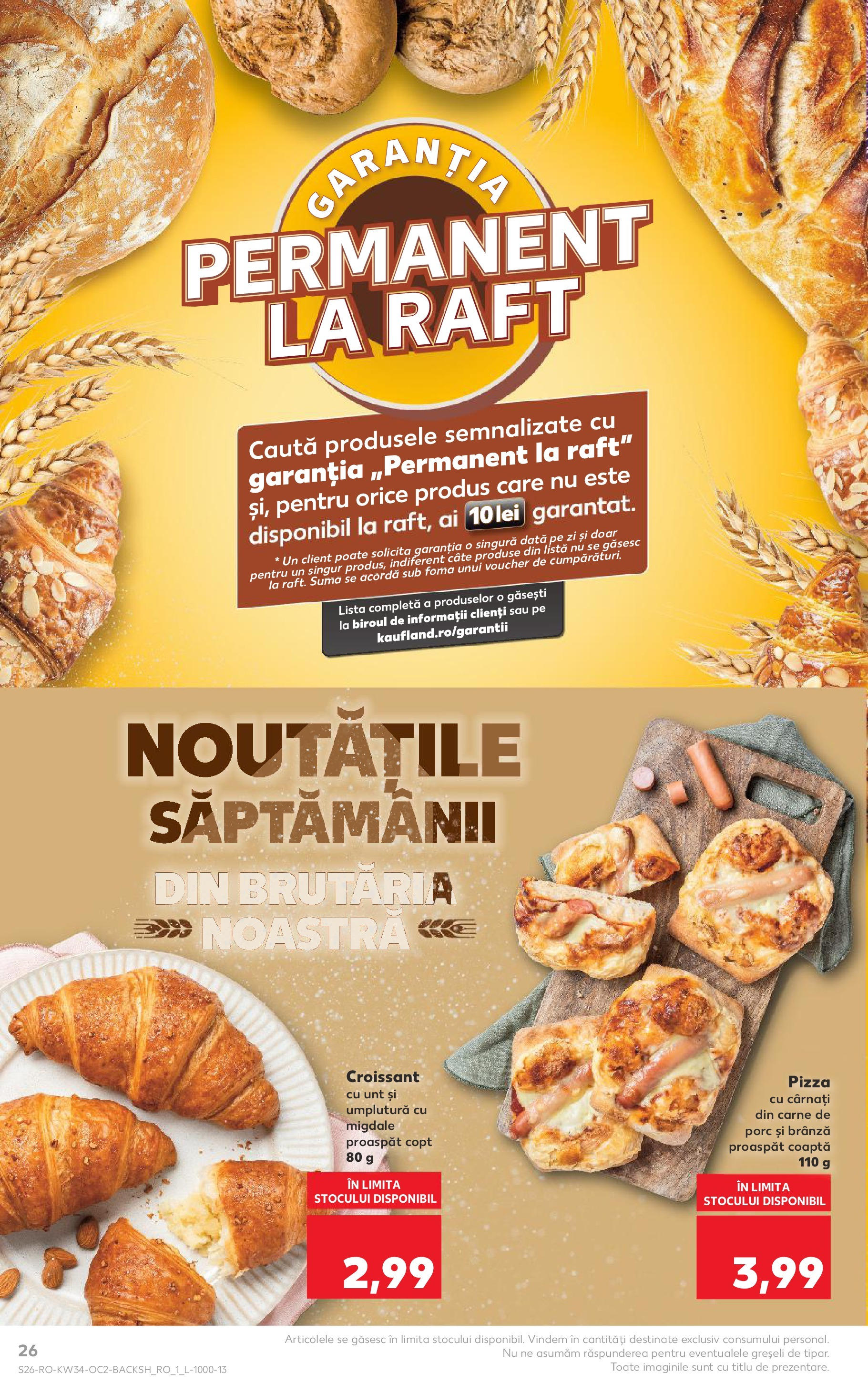 Catalog Kaufland - Deva 20.08.2025 - Revista si Oferta | Pagină: 26 | Produse: Raft, Unt, Brânză, Pizza