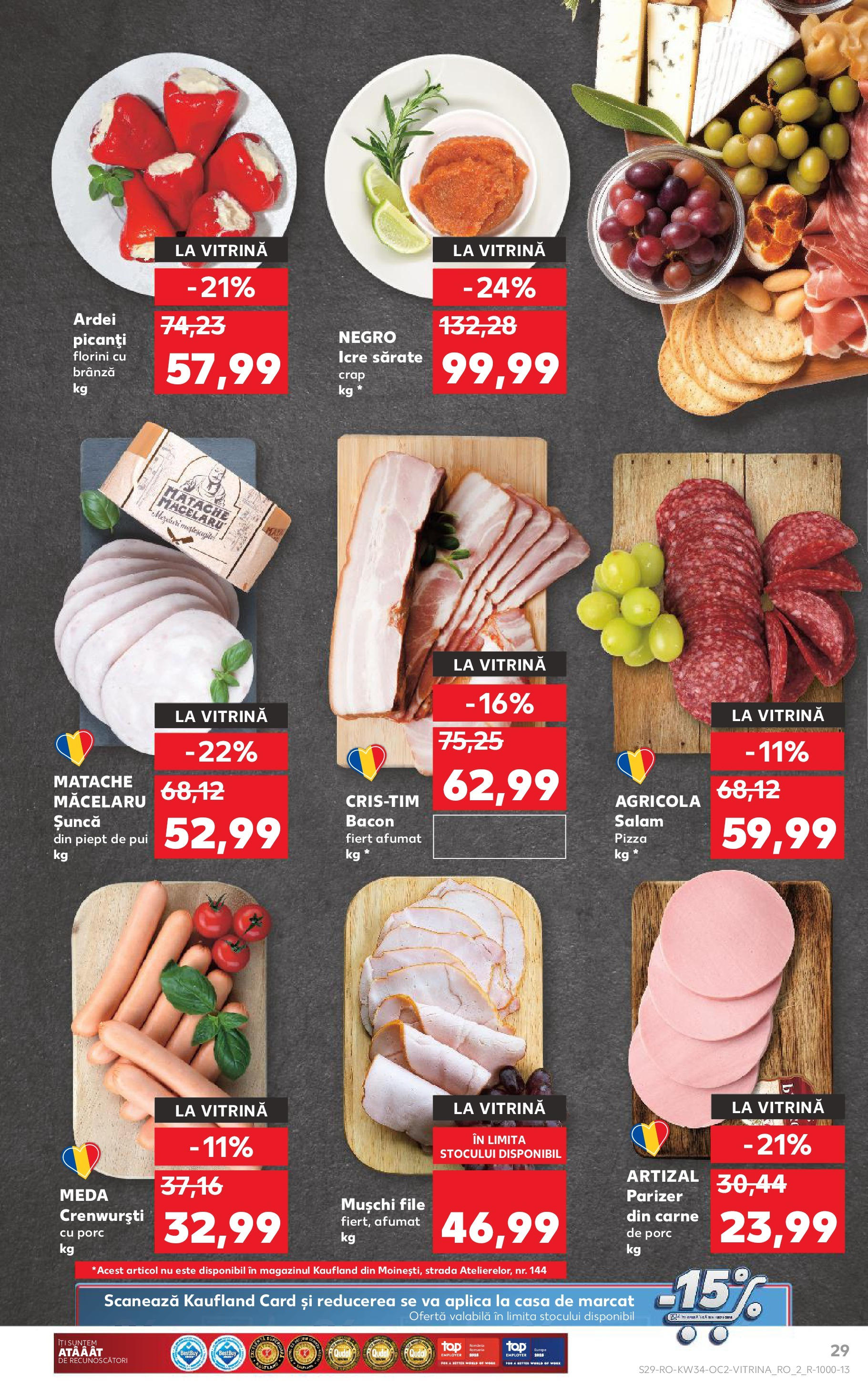 Catalog Kaufland - Deva 20.08.2025 - Revista si Oferta | Pagină: 29 | Produse: Hacıyatmaz Kedi Oyuncağı, Salam, Carne De Porc, Parizer