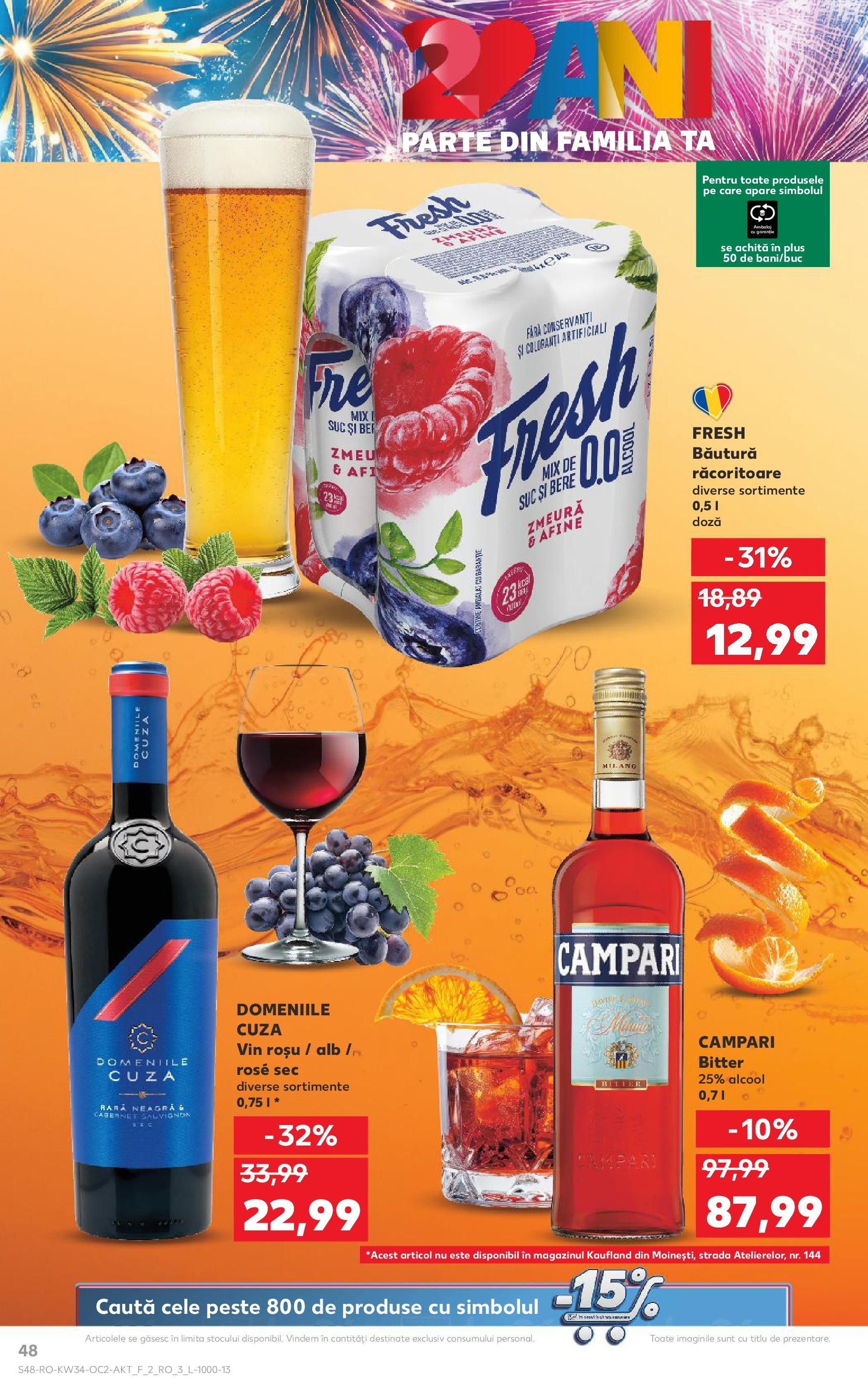 Catalog Kaufland - Deva 20.08.2025 - Revista si Oferta | Pagină: 48 | Produse: Afine, Suc, Vin, Pește
