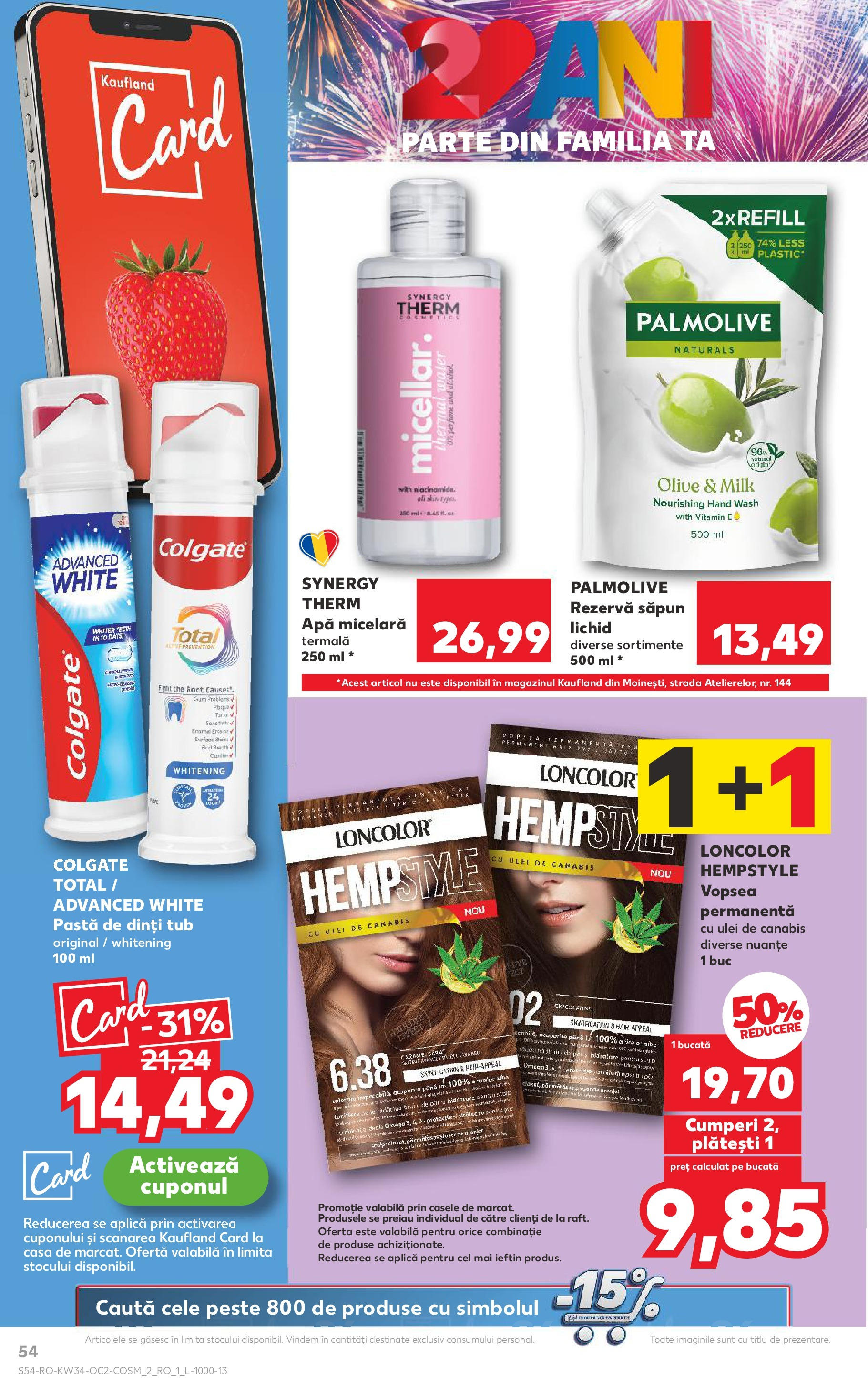 Catalog Kaufland - Deva 20.08.2025 - Revista si Oferta | Pagină: 54 | Produse: Ulei, Apă micelară, Săpun, Apă