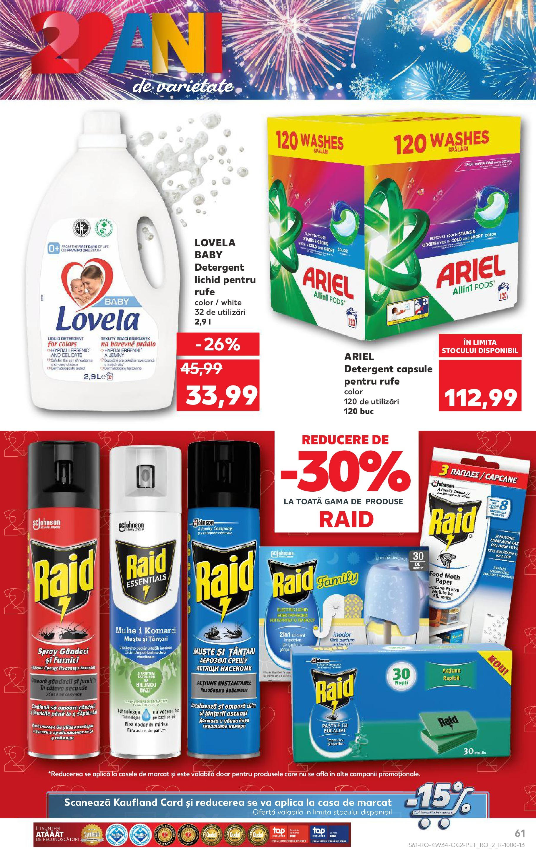 Catalog Kaufland - Deva 20.08.2025 - Revista si Oferta | Pagină: 61 | Produse: Tavuk suyu, Parfum, Detergent