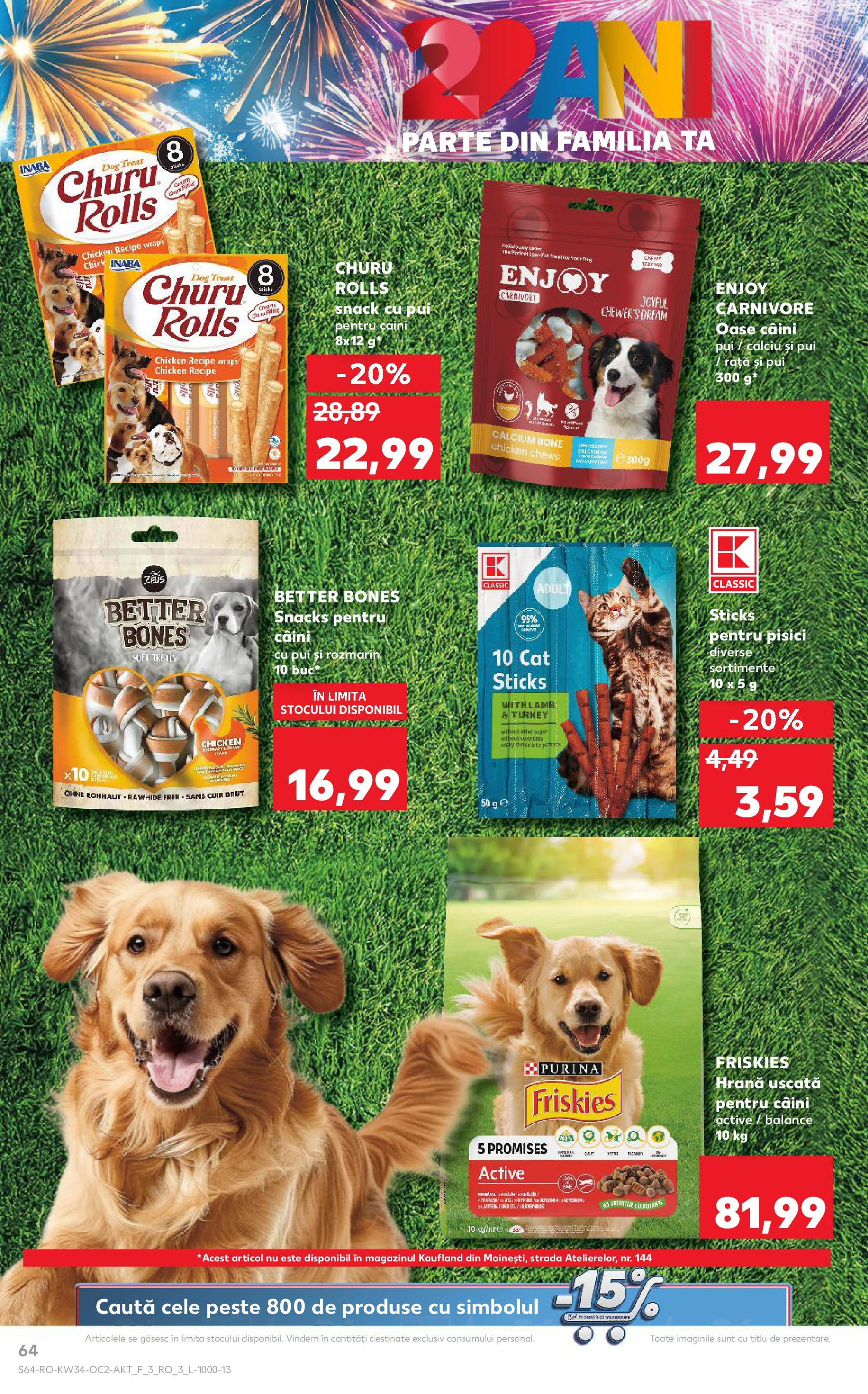 Catalog Kaufland - Deva 20.08.2025 - Revista si Oferta | Pagină: 64 | Produse: Hacıyatmaz Kedi Oyuncağı, Rață, Pește