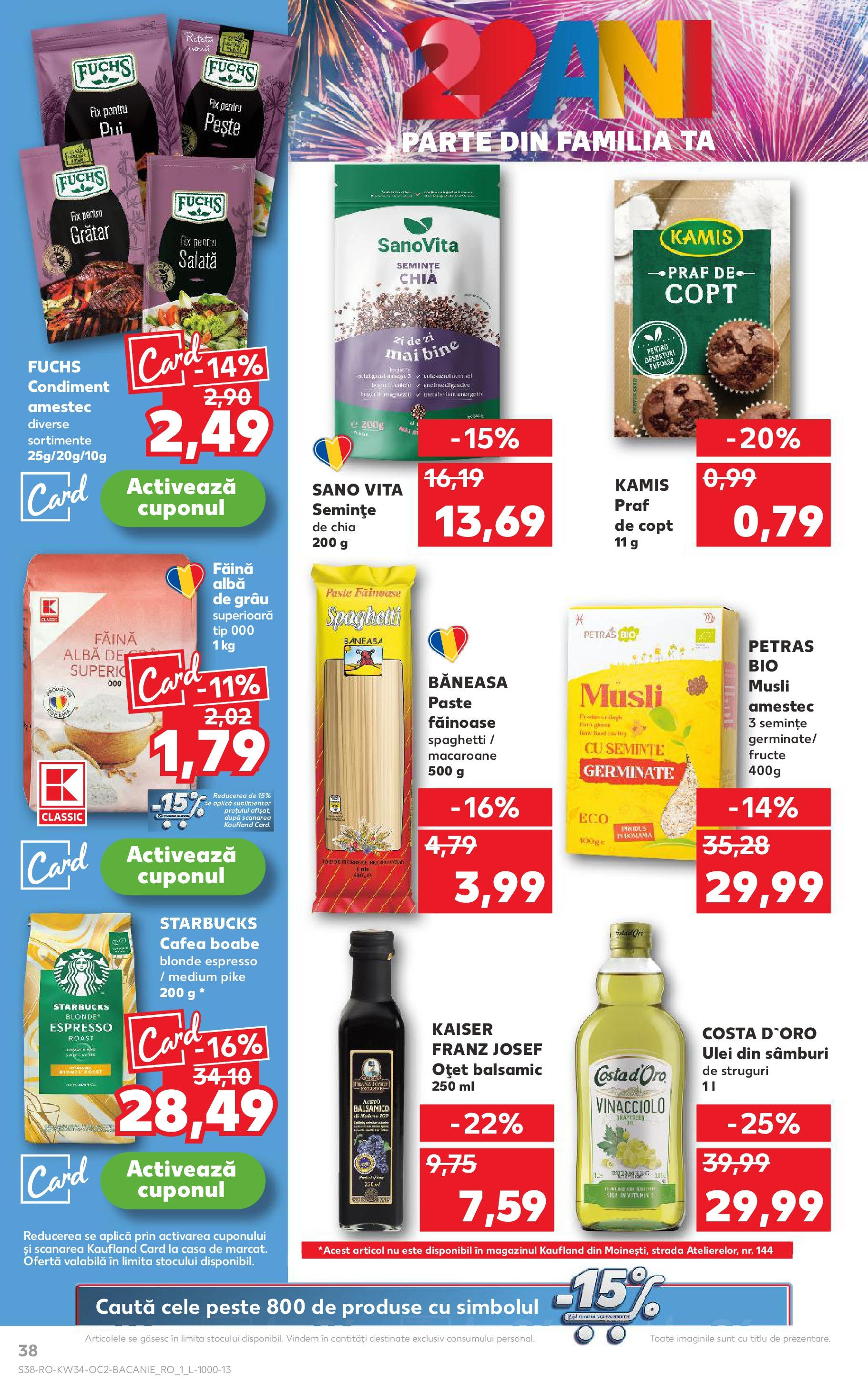 Catalog Kaufland - Deva 20.08.2025 - Revista si Oferta | Pagină: 38 | Produse: Şerit ödül, Grătar, Ulei, Oțet