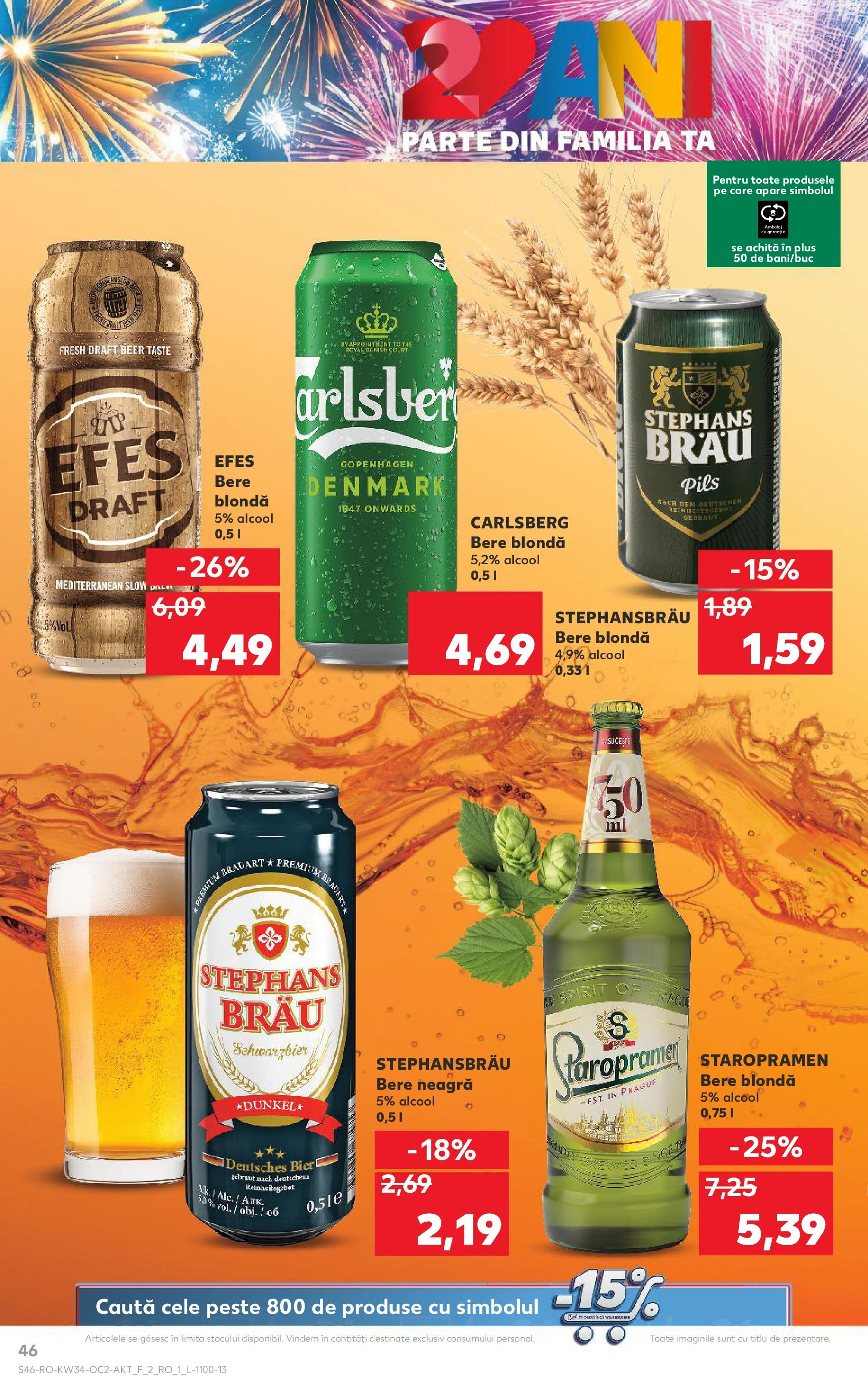 Catalog Kaufland - Ploiești 20.08.2025 || Revista si Oferte | Pagină: 46 | Produse: Bere, Pește Catalog Kaufland - Ploiești 20.08.2025 - Revista si Oferta | Pagină: 46 | Produse: Bere, Pește