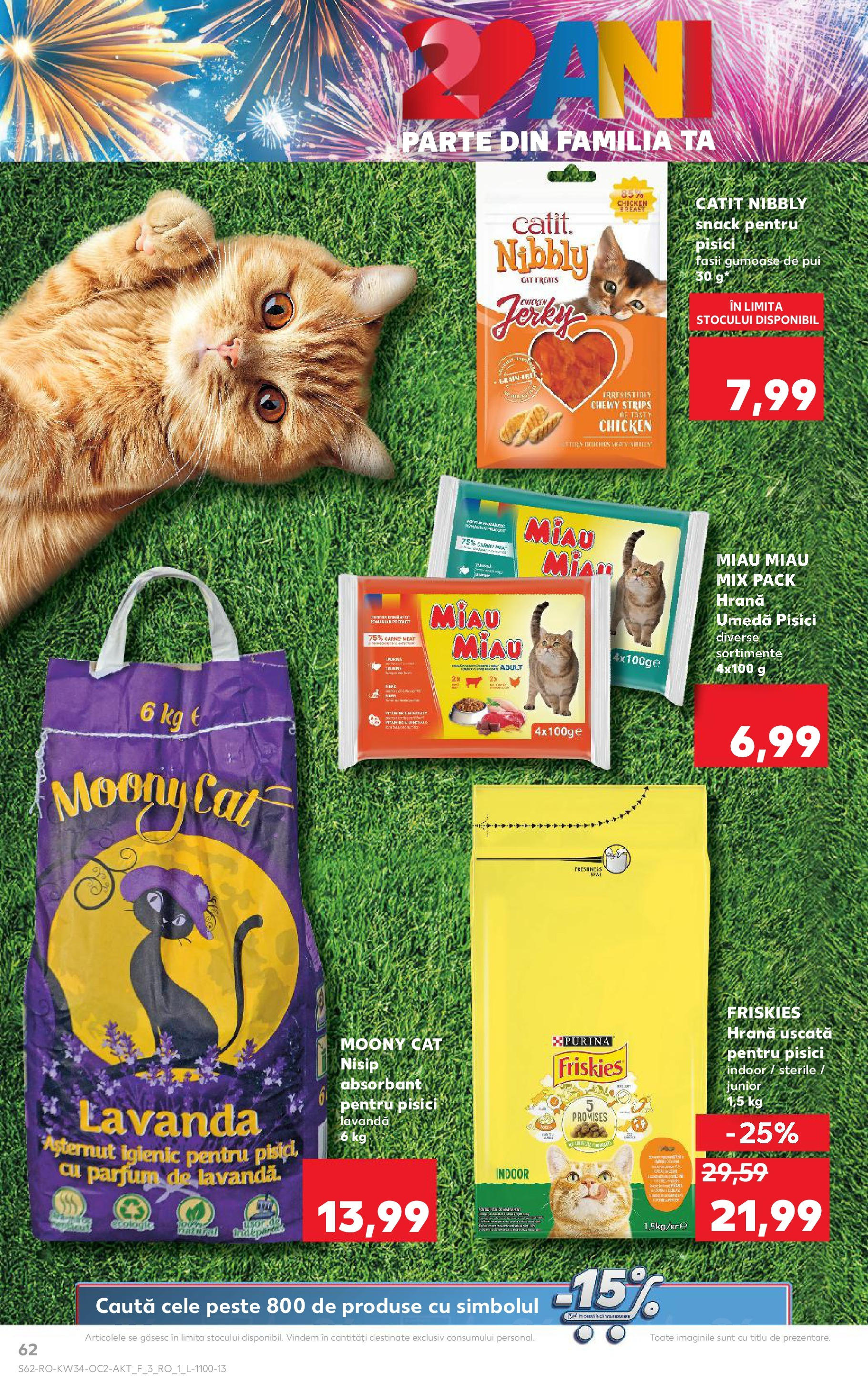 Catalog Kaufland - Ploiești 20.08.2025 || Revista si Oferte | Pagină: 62 | Produse: Hacıyatmaz Kedi Oyuncağı, Parfum, Pește Catalog Kaufland - Ploiești 20.08.2025 - Revista si Oferta | Pagină: 62 | Produse: Hacıyatmaz Kedi Oyuncağı, Parfum, Pește