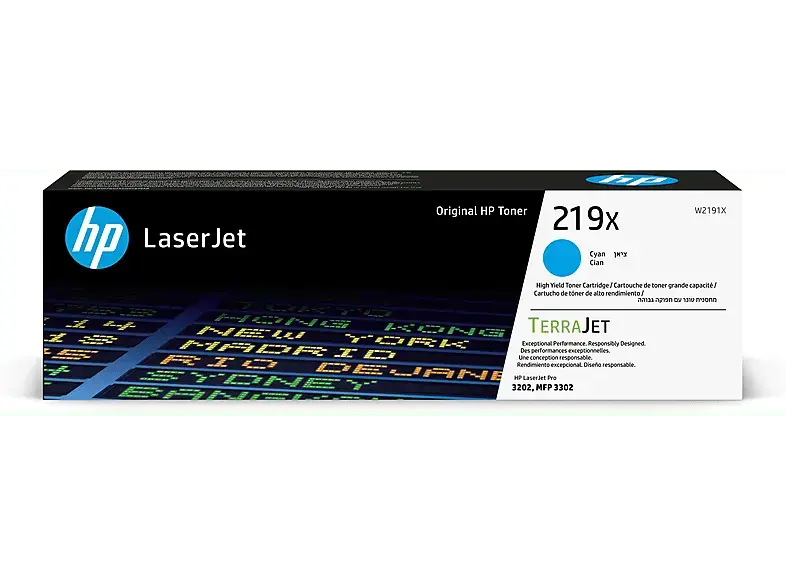 HP 219X Cyan Original LaserJet-Tonerkartusche mit hoher Reichweite