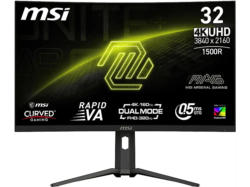 MSI MAG 321CUPDFDE 31,5 Zoll Gaming Monitor, UHD 4K, 0,5 ms Reaktionszeit, 350 cd/m², 160 Hz, Schwarz