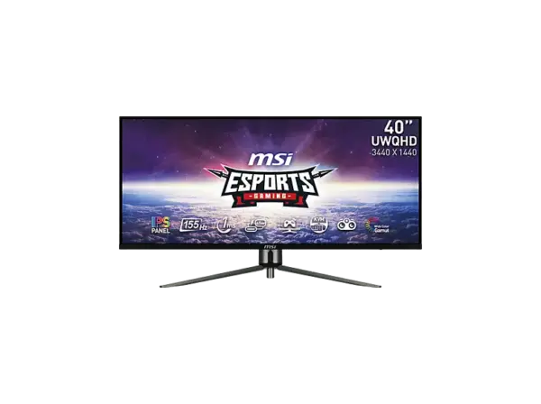 MSI MAG401QR 40 Zoll Monitor, UWQHD, 1 ms Reaktionszeit, 400 cd/m&sup2;, 155 Hz, Schwarz