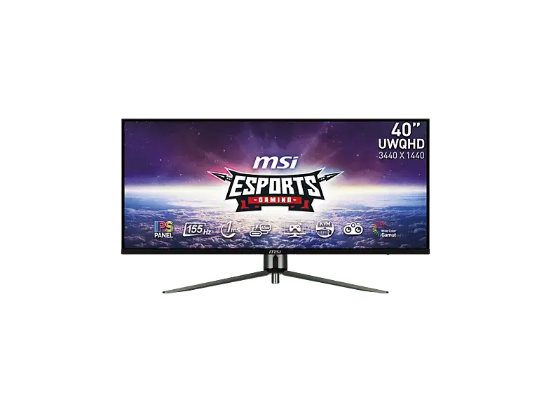 MSI MAG401QR 40 Zoll Monitor, UWQHD, 1 ms Reaktionszeit, 400 cd/m², 155 Hz, Schwarz