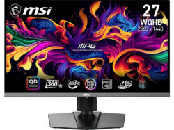 MSI MPG 271QRXDE QD 26,5 Zoll Gaming Monitor, WQHD, 0,03 ms Reaktionszeit, 250 cd/m², 360 Hz, Schwarz