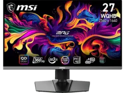 MSI MPG 271QRXDE QD 26,5 Zoll Gaming Monitor, WQHD, 0,03 ms Reaktionszeit, 250 cd/m², 360 Hz, Schwarz