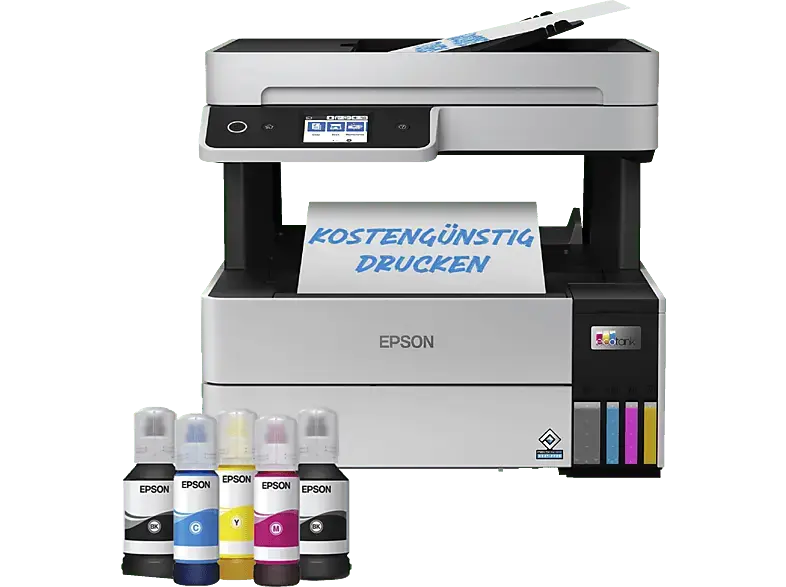 EPSON EcoTank ET-5150 - nachfüllbarer 3-in-1 Tintentankdrucker inkl. Tinte, ADF, Duplex, WiFi, netzwerkfähig Multifunktionsdrucker