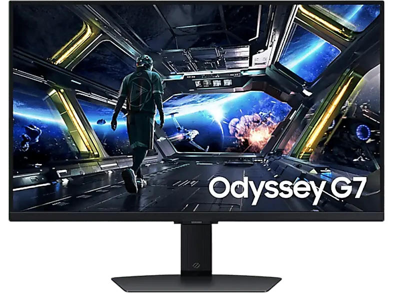 Samsung Odyssey G7 S27DG702EU 27 Zoll Gaming Monitor, UHD 4K, 1 ms Reaktionszeit, 350 cd/m², 144 Hz, Schwarz